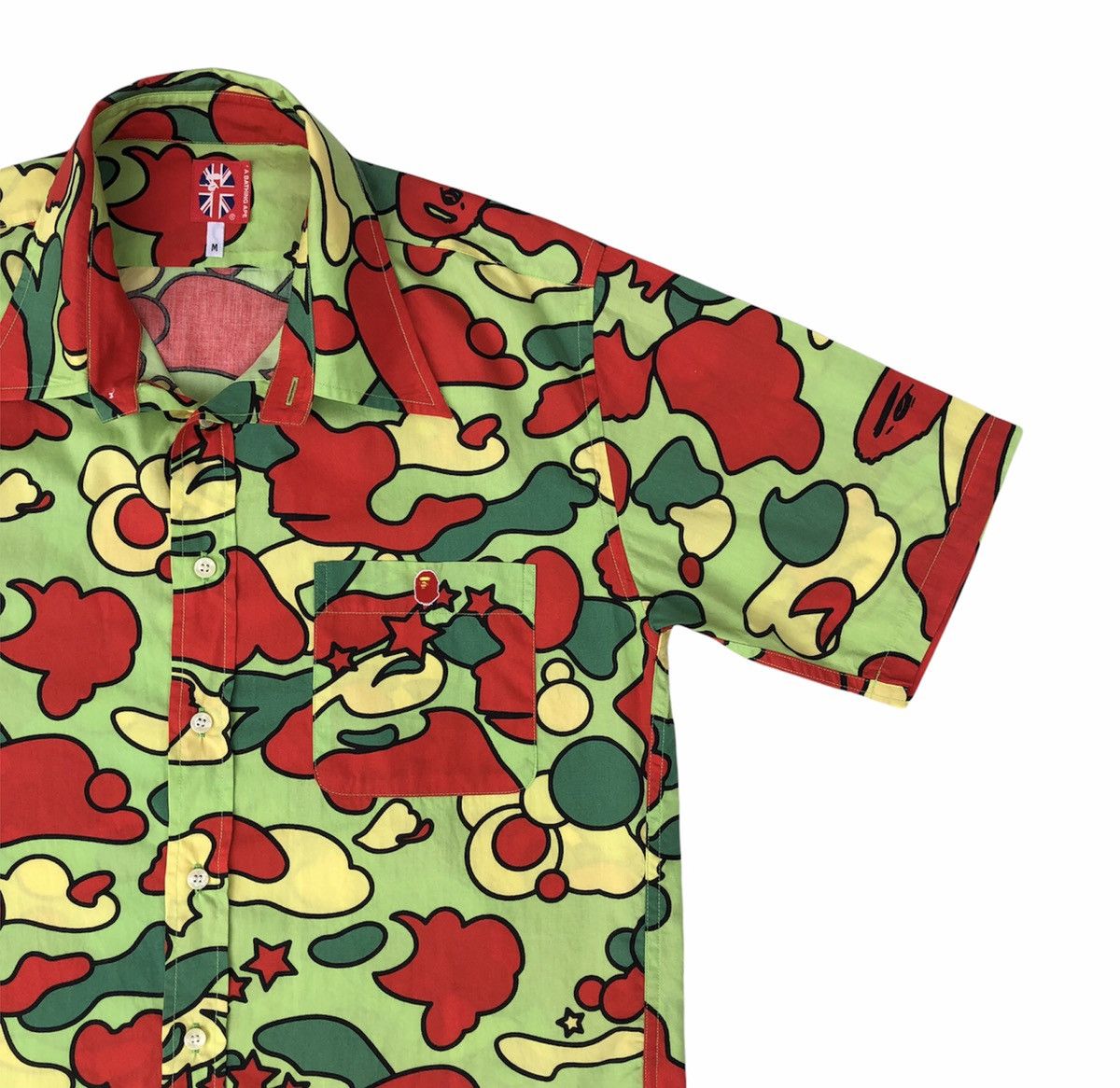 Bape OG Vintage Bape Psycje Camo Button Shirt Size US M / EU 48-50 / 2 - 5 Thumbnail