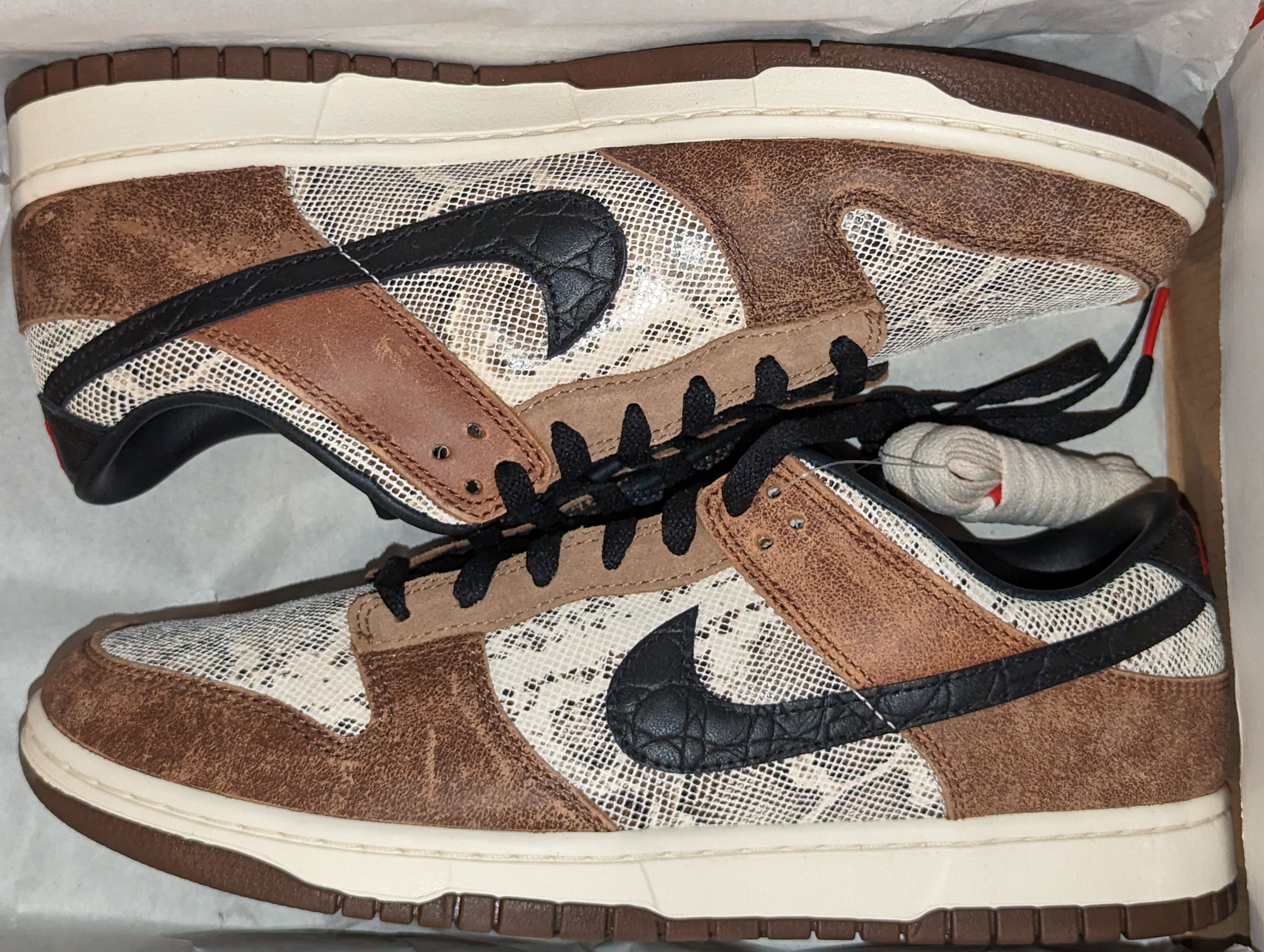 image of Nike Dunk Low Co.jp “Brown Snakeskin” Shoes, Men's (Size 9.5)