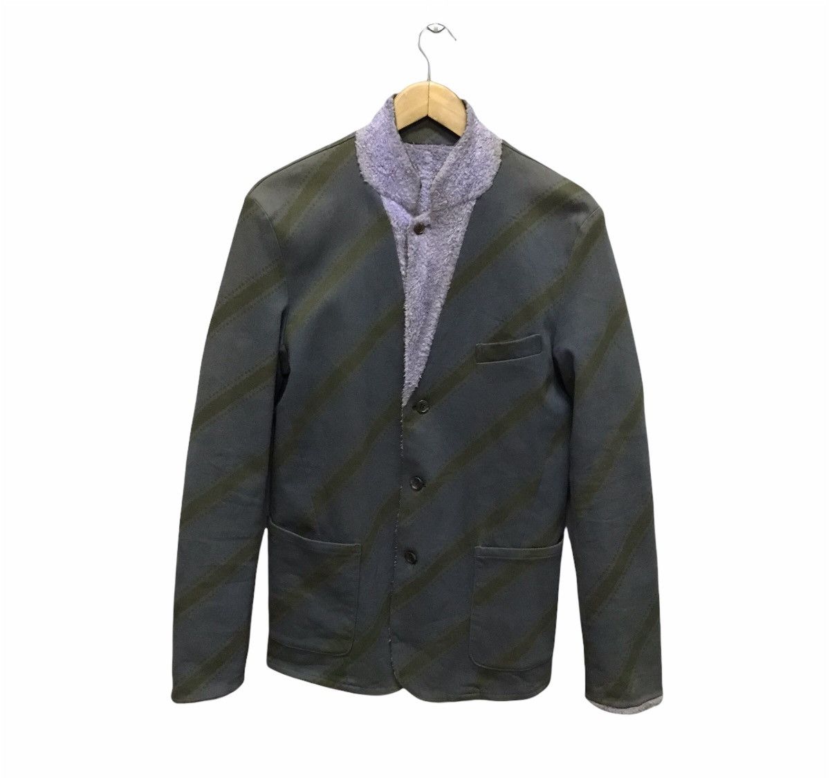 Japanese Brand Undercover AW01-02 reversable fleece suit jacket Size US M / EU 48-50 / 2 - 5 Thumbnail