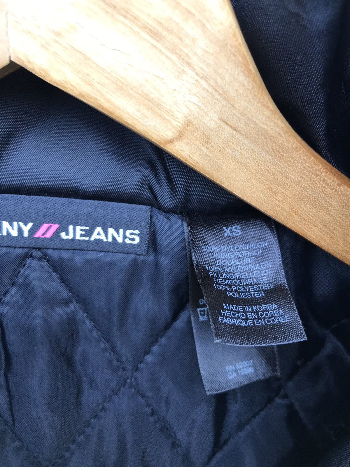 DKNY DKNY Jeans Black Quilted Long Jacket Size US XS / EU 42 / 0 - 5 Thumbnail