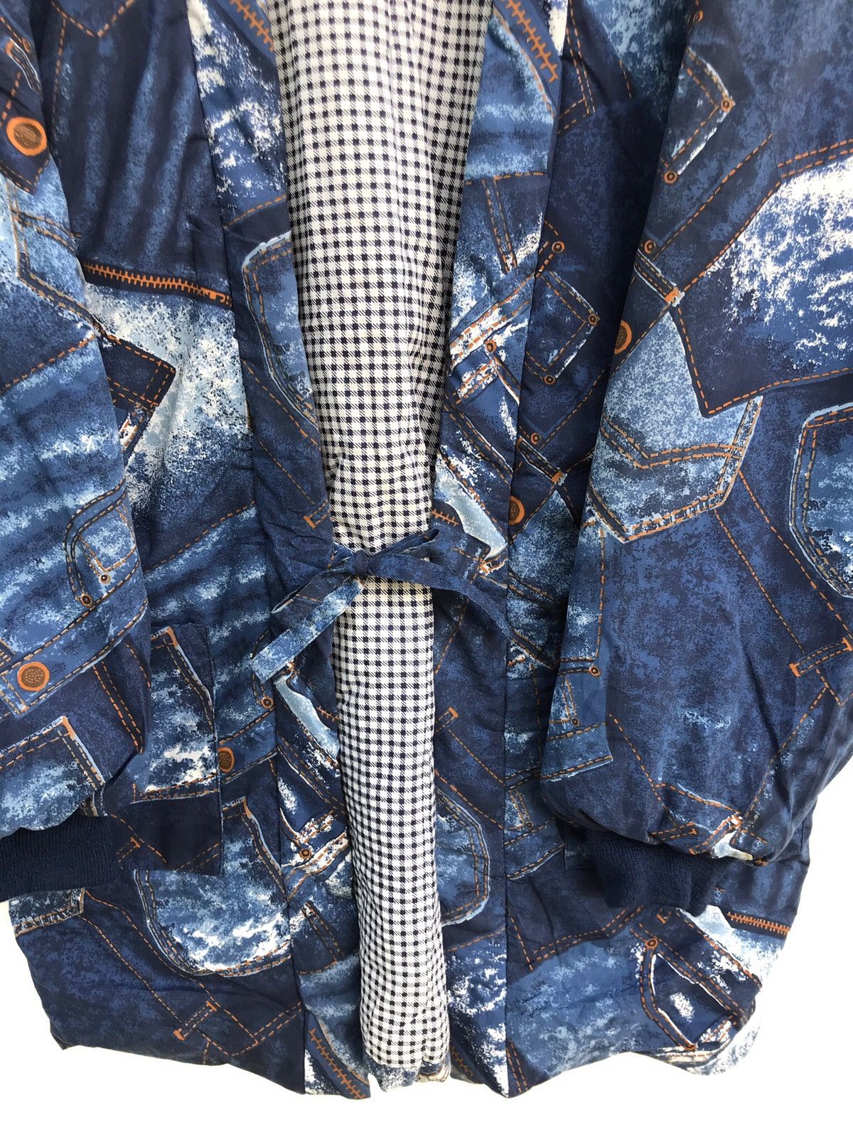 Japanese Brand Japanese Jeans Print Quilted Kimono Noragi Visvim Style Size US L / EU 52-54 / 3 - 7 Thumbnail