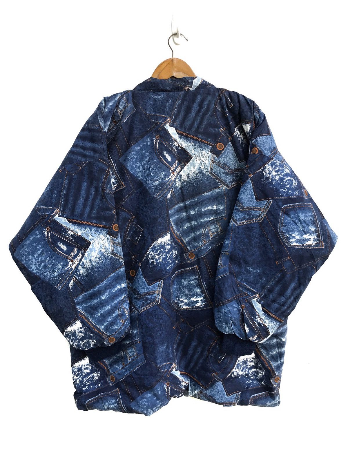 Japanese Brand Japanese Jeans Print Quilted Kimono Noragi Visvim Style Size US L / EU 52-54 / 3 - 3 Thumbnail