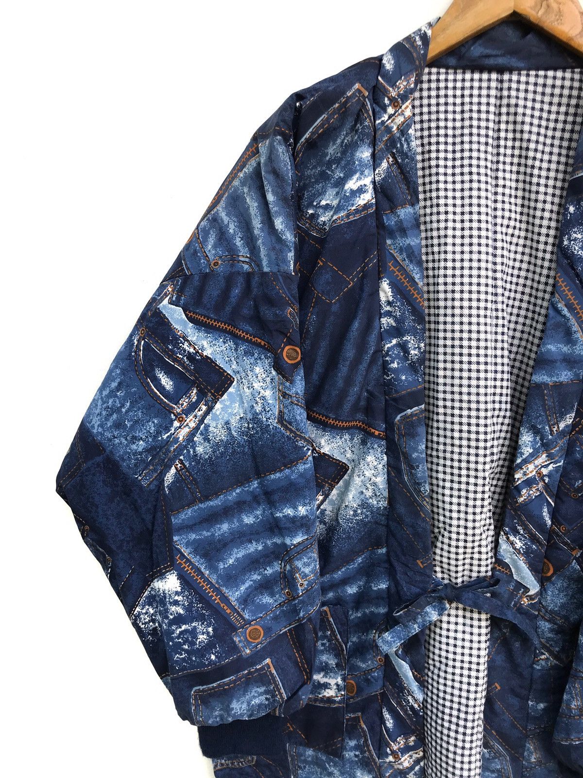 Japanese Brand Japanese Jeans Print Quilted Kimono Noragi Visvim Style Size US L / EU 52-54 / 3 - 6 Thumbnail