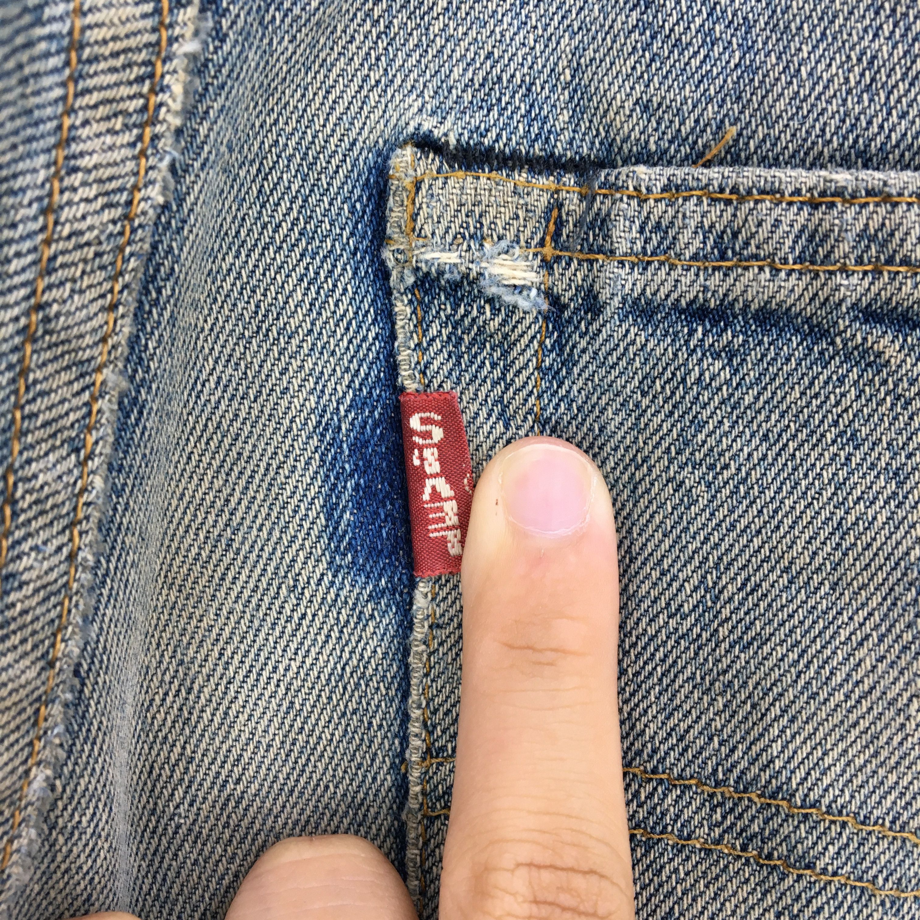 Vintage 80s Rusty Levi's 501 Distressed Selvedge Jeans Denim