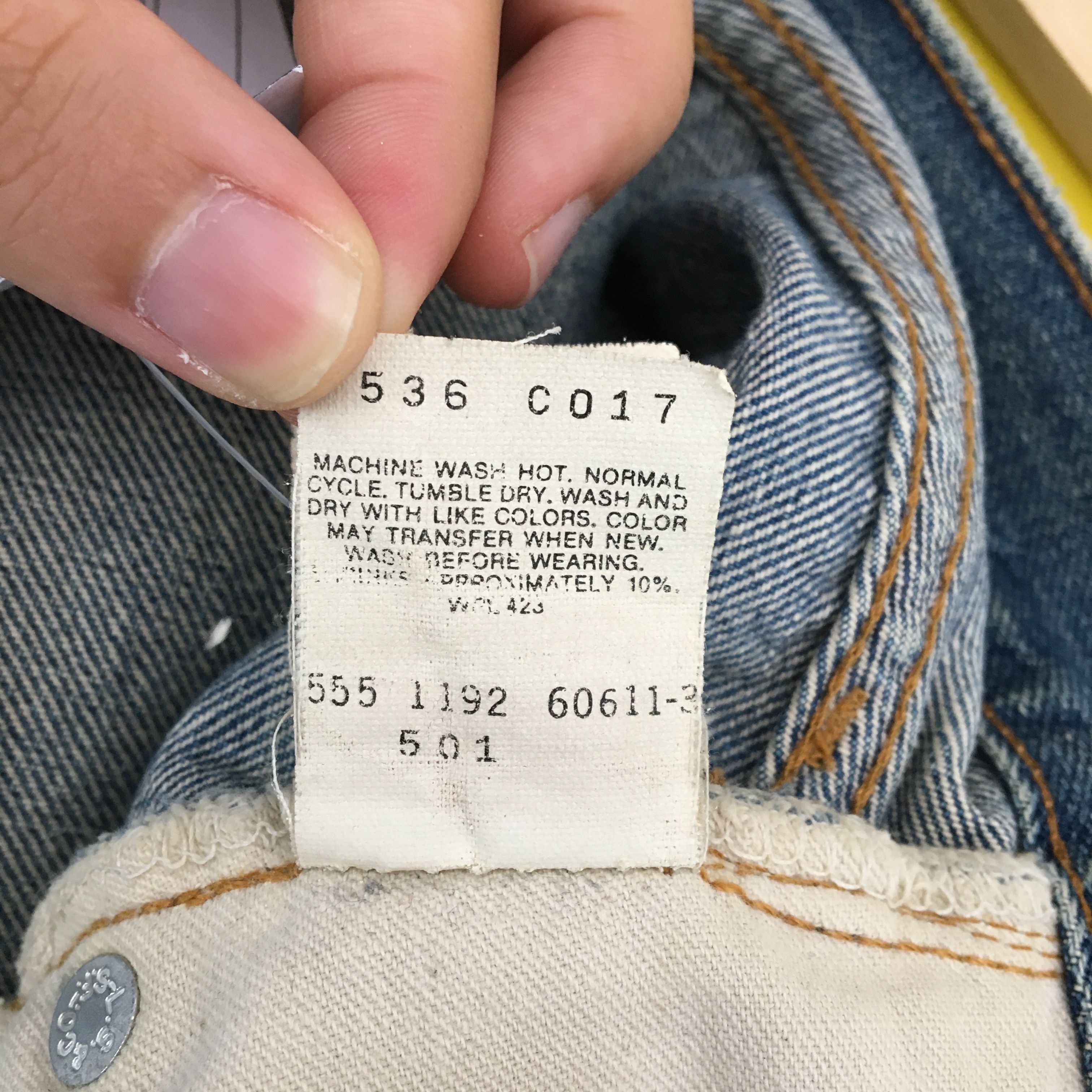 Vintage 80s Rusty Levi's 501 Distressed Selvedge Jeans Denim