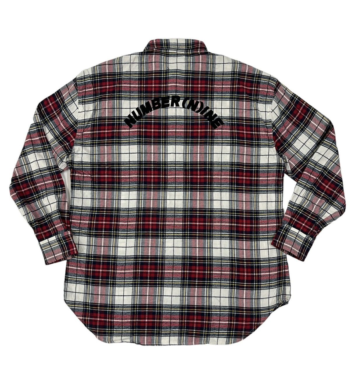 Japanese Brand Number (N)Ine Flannel Big Logo Flannel Shirt Size Size US M / EU 48-50 / 2 - 3 Thumbnail