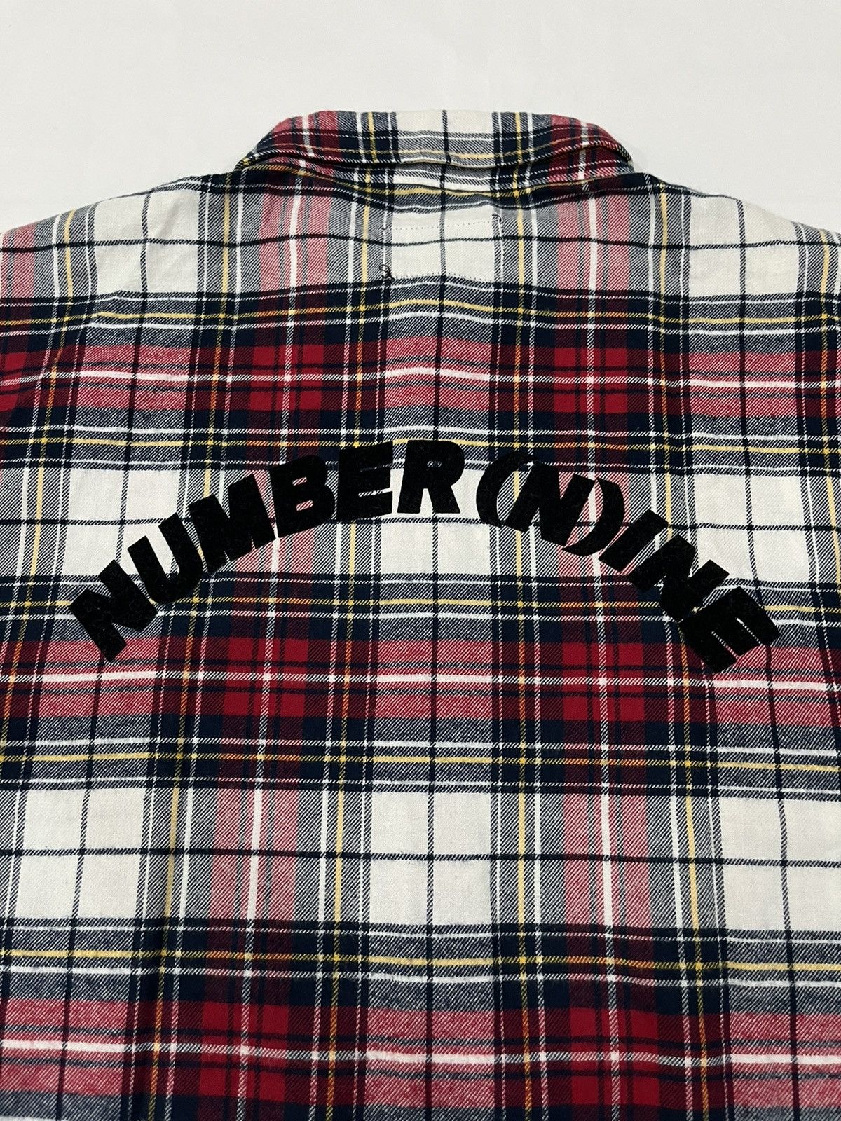 Japanese Brand Number (N)Ine Flannel Big Logo Flannel Shirt Size Size US M / EU 48-50 / 2 - 5 Thumbnail