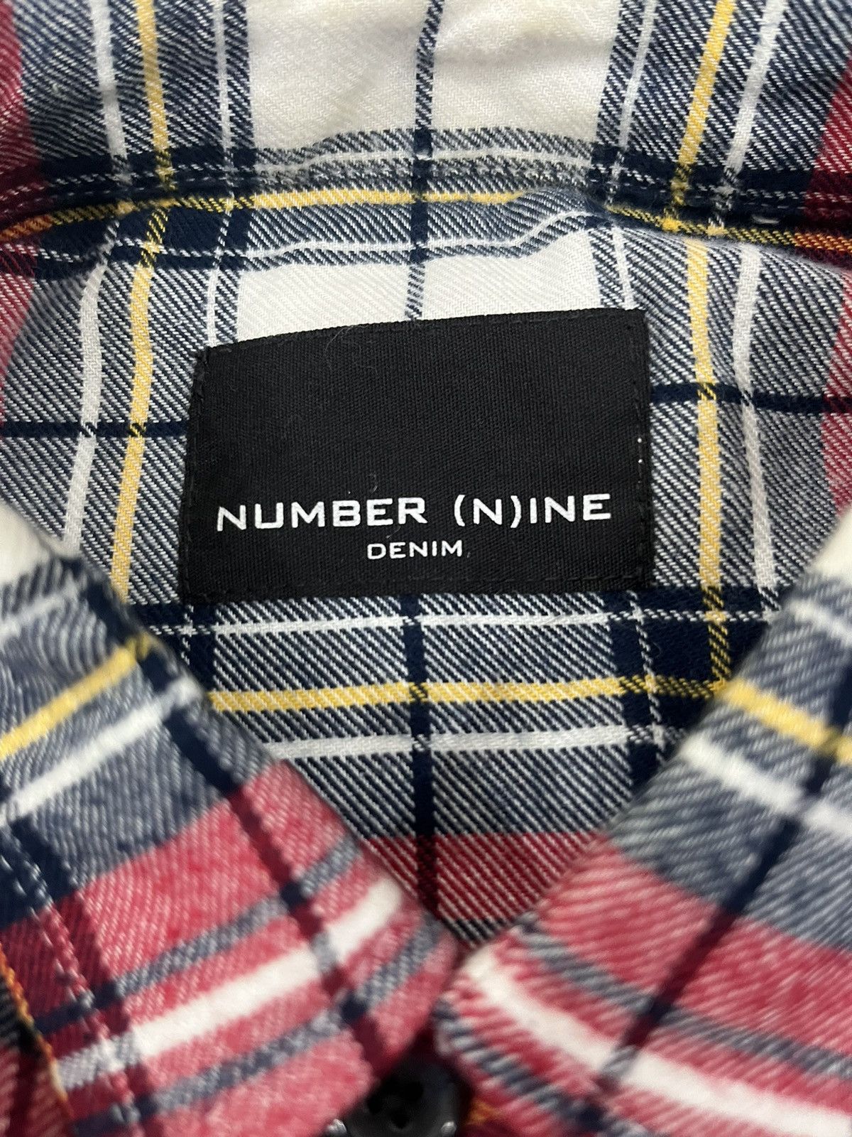 Japanese Brand Number (N)Ine Flannel Big Logo Flannel Shirt Size Size US M / EU 48-50 / 2 - 7 Thumbnail