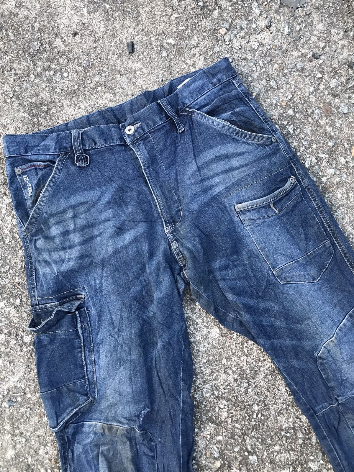 Japanese Brand Denim cargo pants distressed by international world Size US 34 / EU 50 - 3 Thumbnail