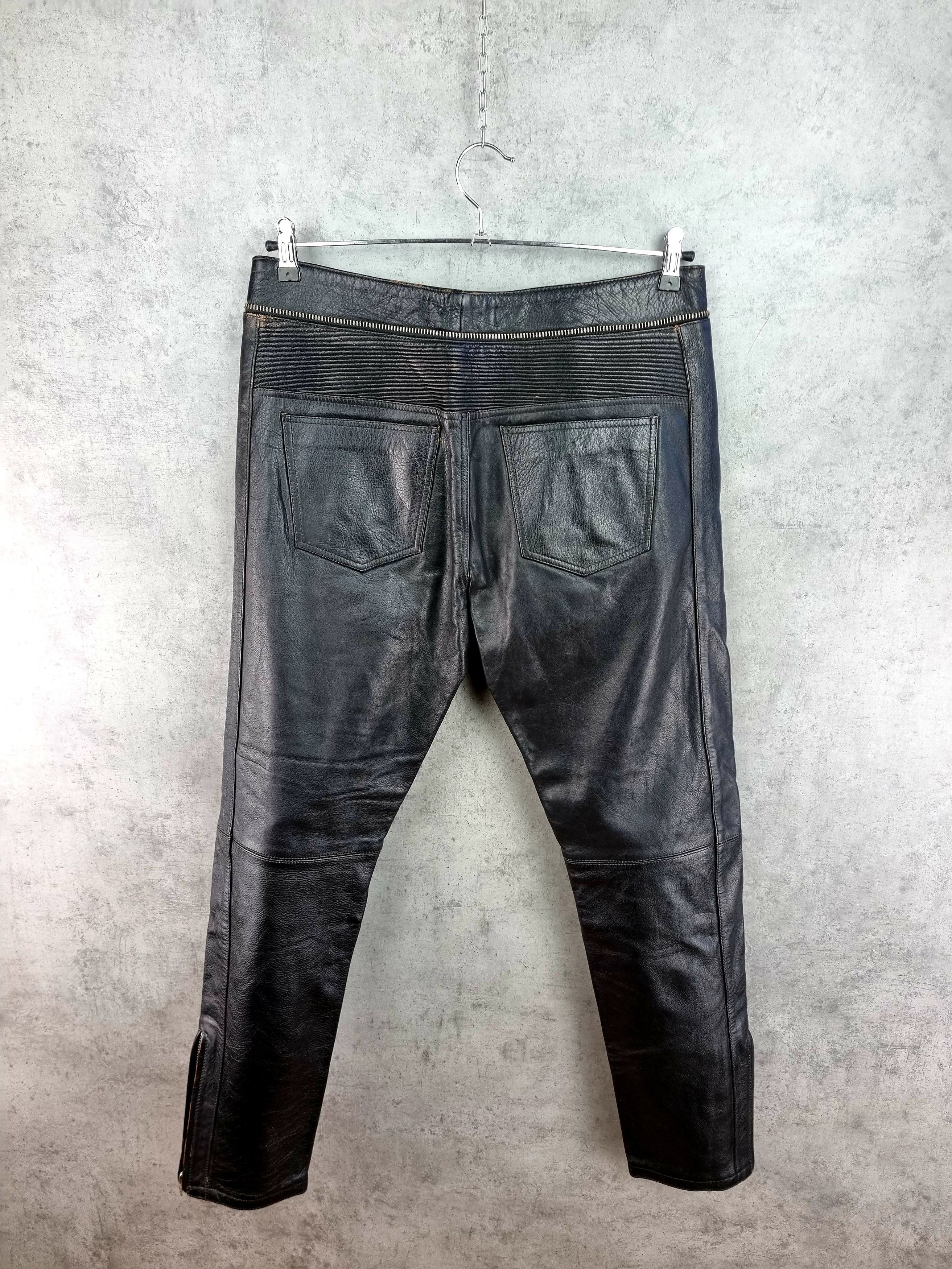 Genuine Leather × Isabel Marant × Leather NEW 2013 Isabel Marant Leather Biker Pants Size US 34 / EU 50 - 2 Thumbnail