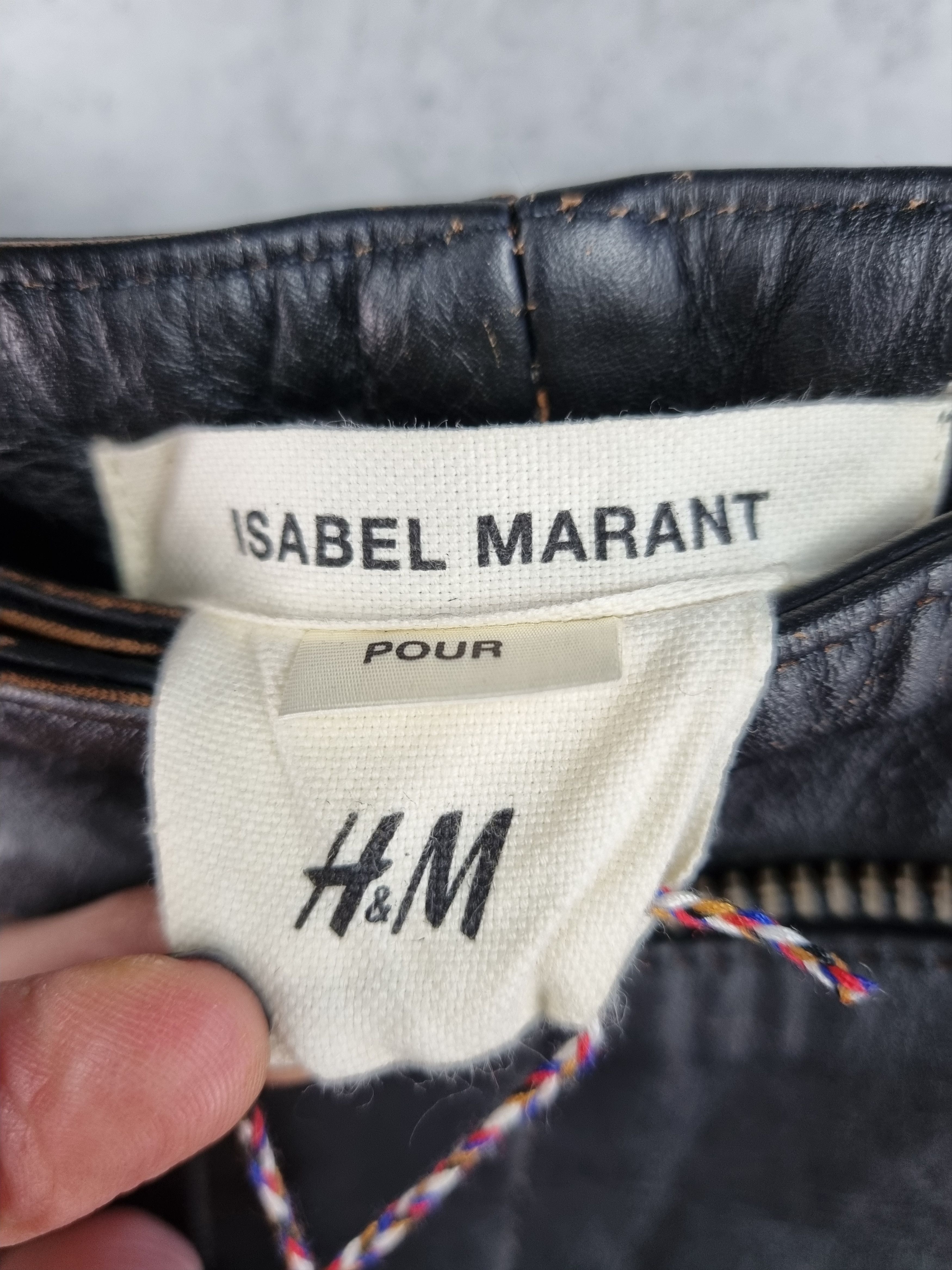 Genuine Leather × Isabel Marant × Leather NEW 2013 Isabel Marant Leather Biker Pants Size US 34 / EU 50 - 3 Thumbnail