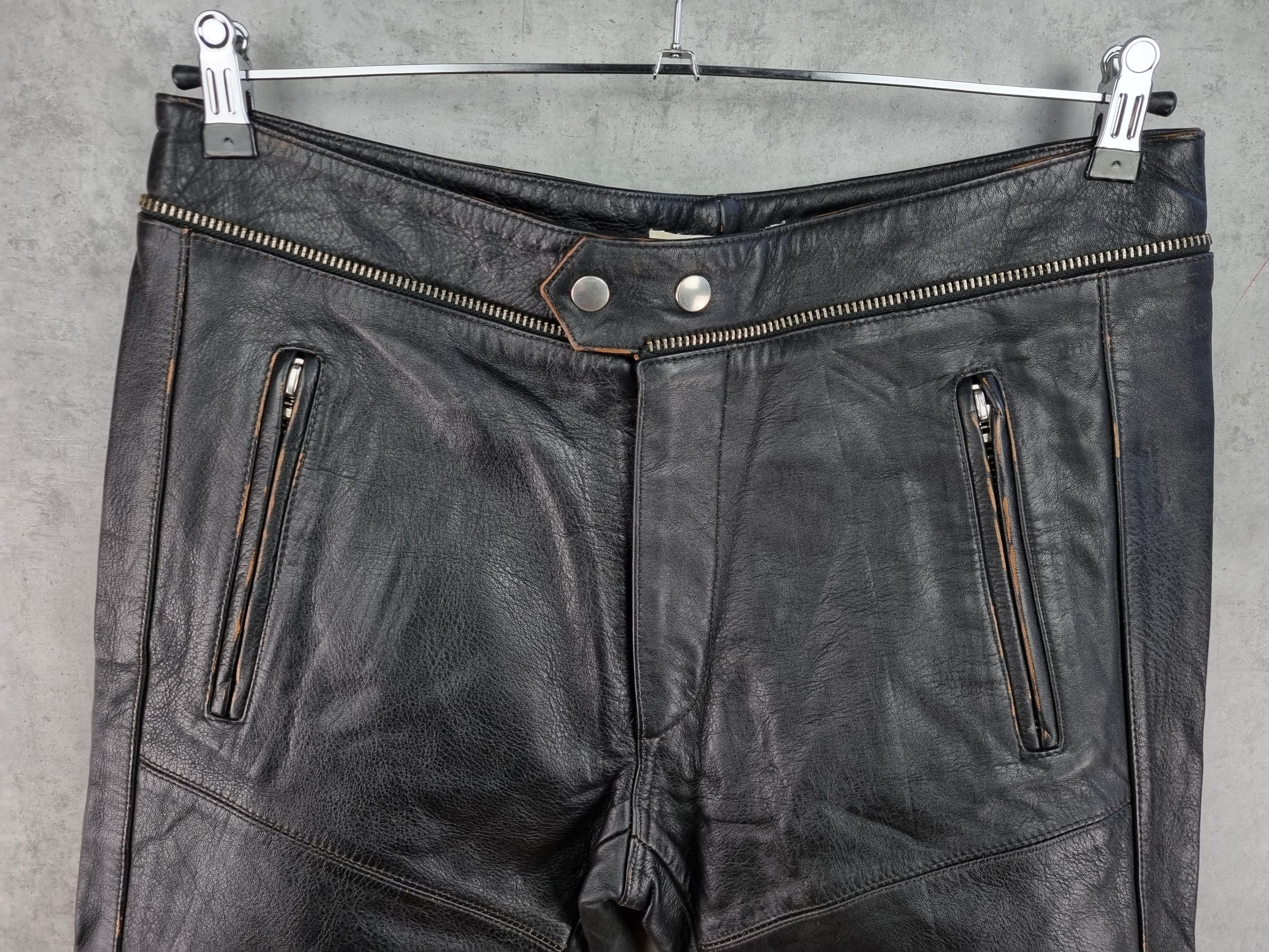 Genuine Leather × Isabel Marant × Leather NEW 2013 Isabel Marant Leather Biker Pants Size US 34 / EU 50 - 6 Thumbnail