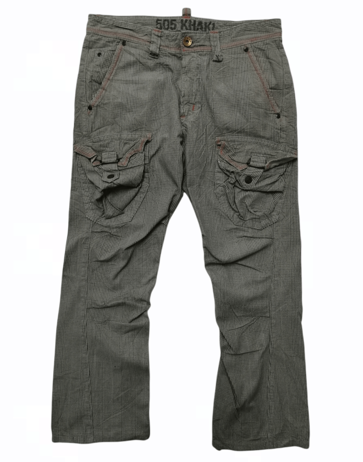 Edwin EDWIN 505 Khaki Multipocket Cargo Pants Size US 33 - 1 Thumbnail