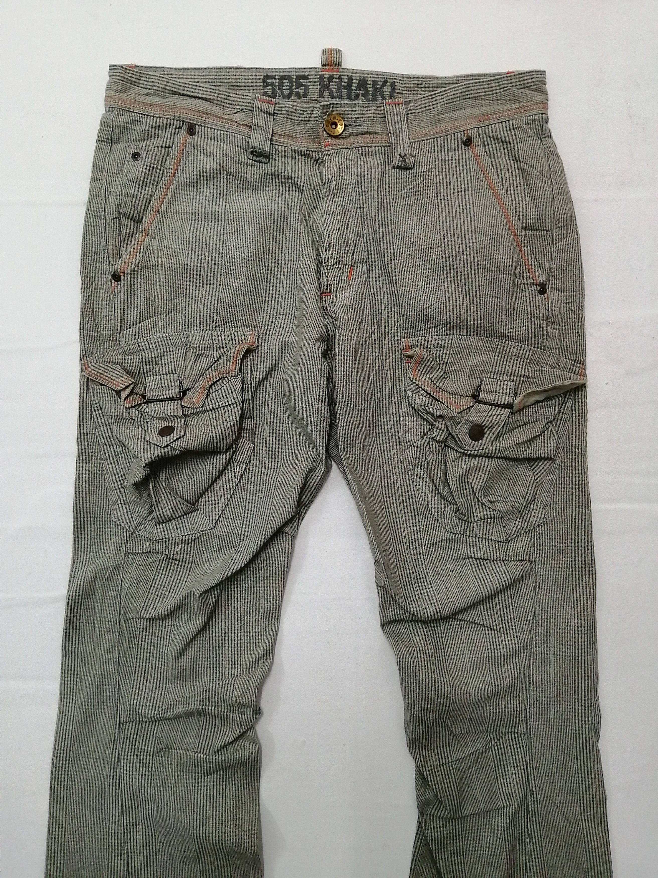 Edwin EDWIN 505 Khaki Multipocket Cargo Pants Size US 33 - 10 Thumbnail