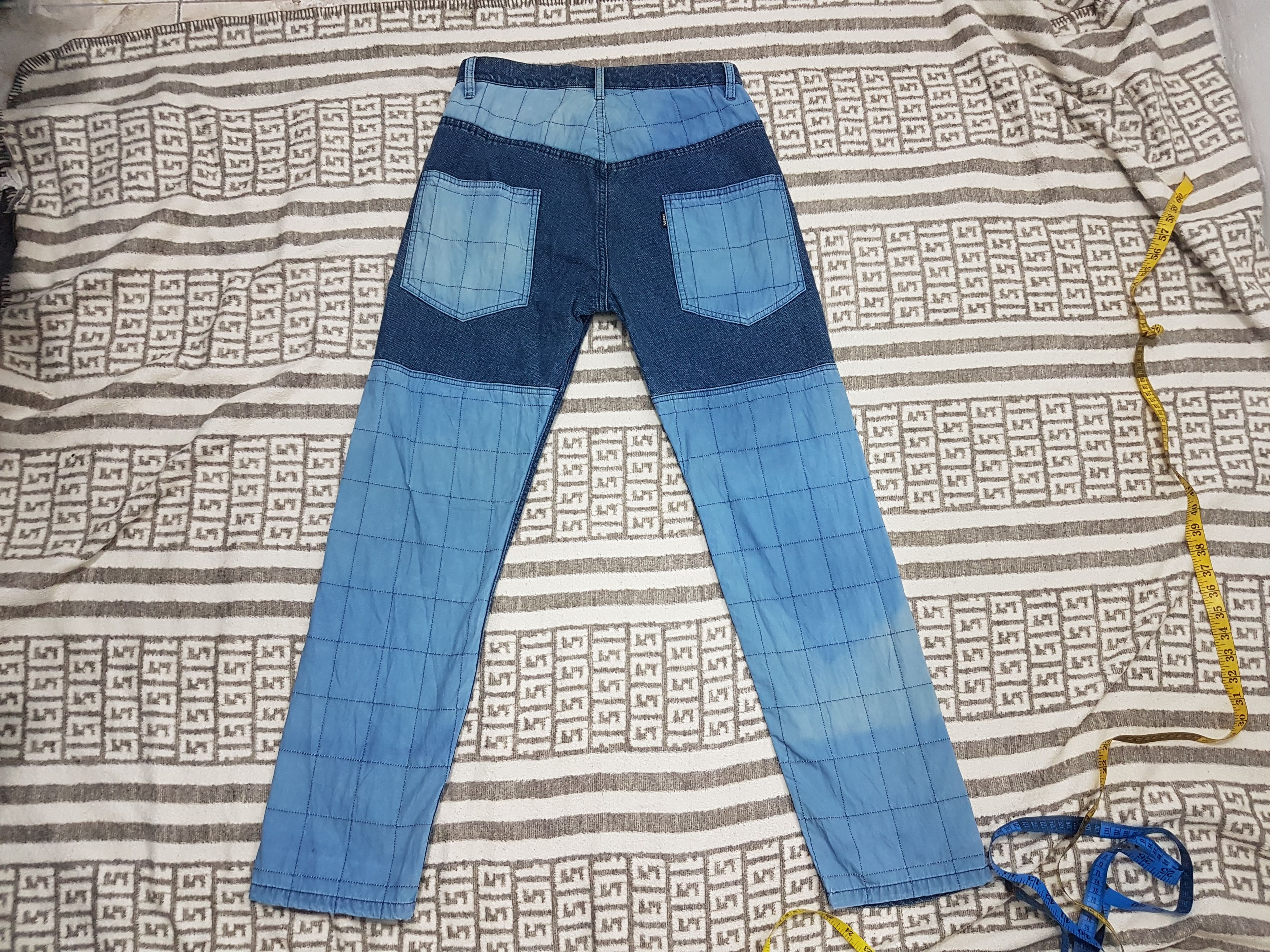 Issey Miyake Nenet (Issey Miyake Ex Designer) Indigo Patchwork Pants Size US 30 / EU 46 - 3 Thumbnail