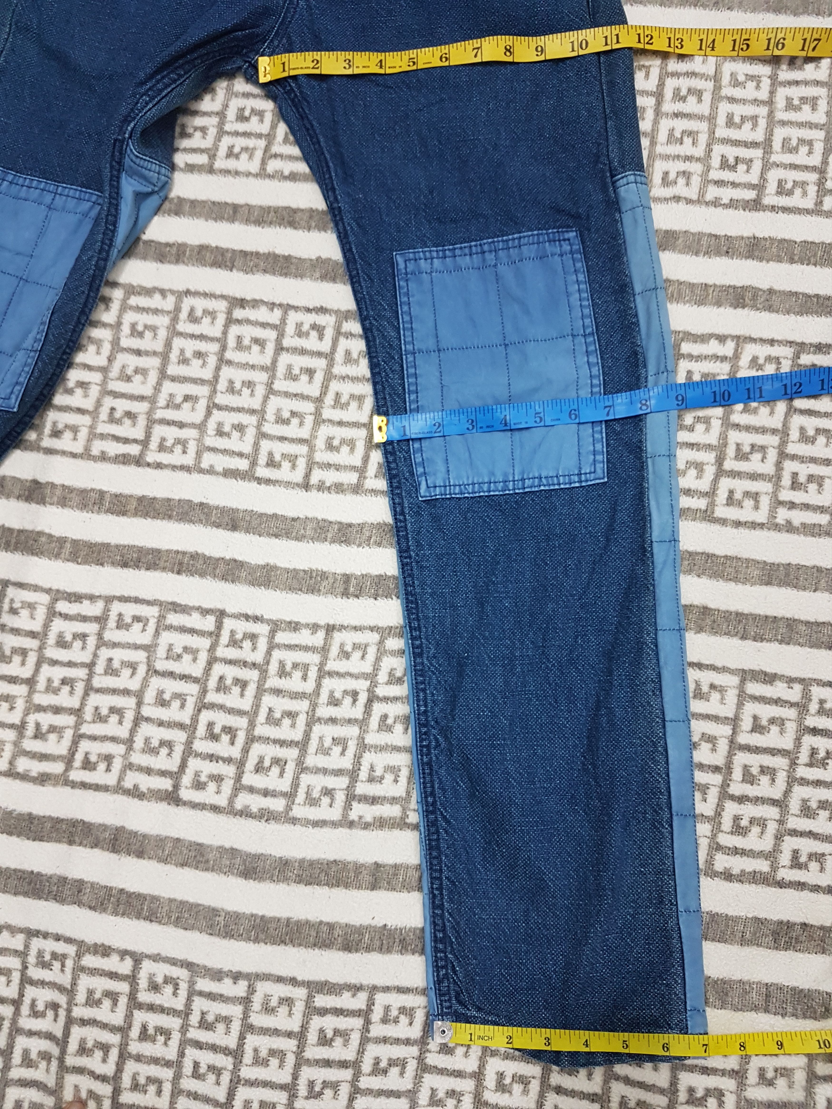 Issey Miyake Nenet (Issey Miyake Ex Designer) Indigo Patchwork Pants Size US 30 / EU 46 - 7 Thumbnail