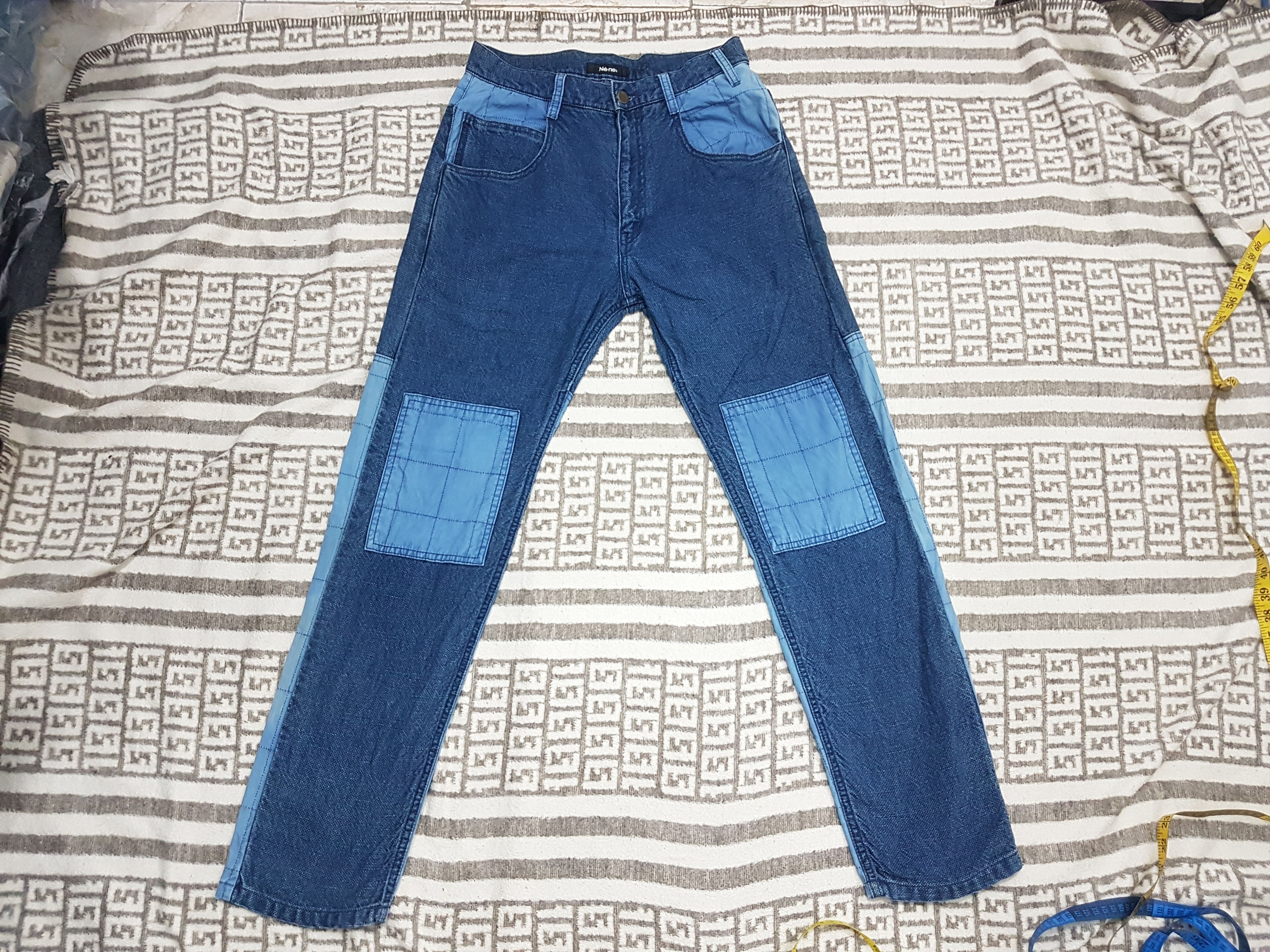 Issey Miyake Nenet (Issey Miyake Ex Designer) Indigo Patchwork Pants Size US 30 / EU 46 - 6 Thumbnail