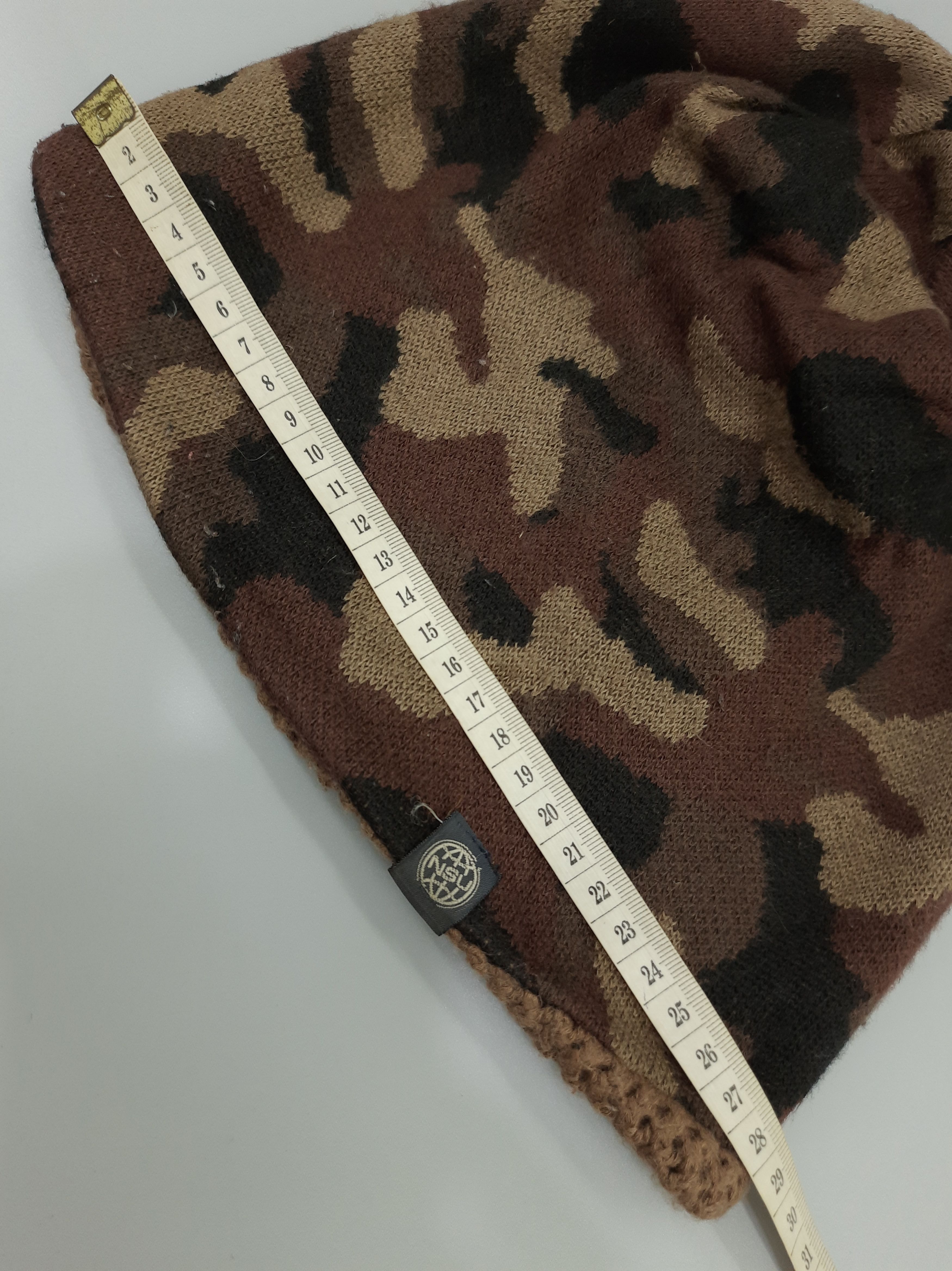 Japanese Brand × Vintage NSU Camo Army Beanie Hat/Cap - BN235 Size ONE SIZE - 6 Thumbnail