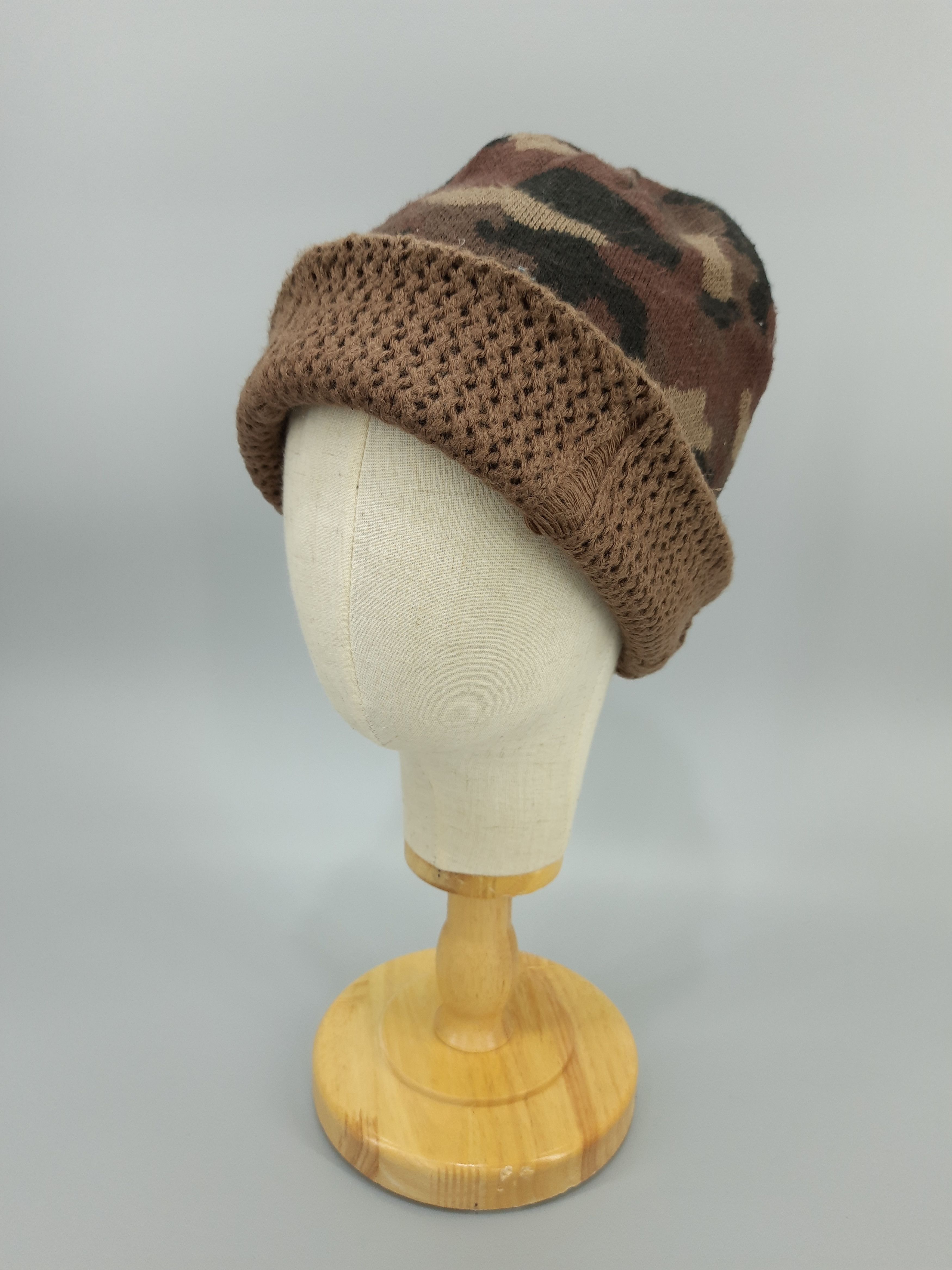 Japanese Brand × Vintage NSU Camo Army Beanie Hat/Cap - BN235 Size ONE SIZE - 1 Thumbnail