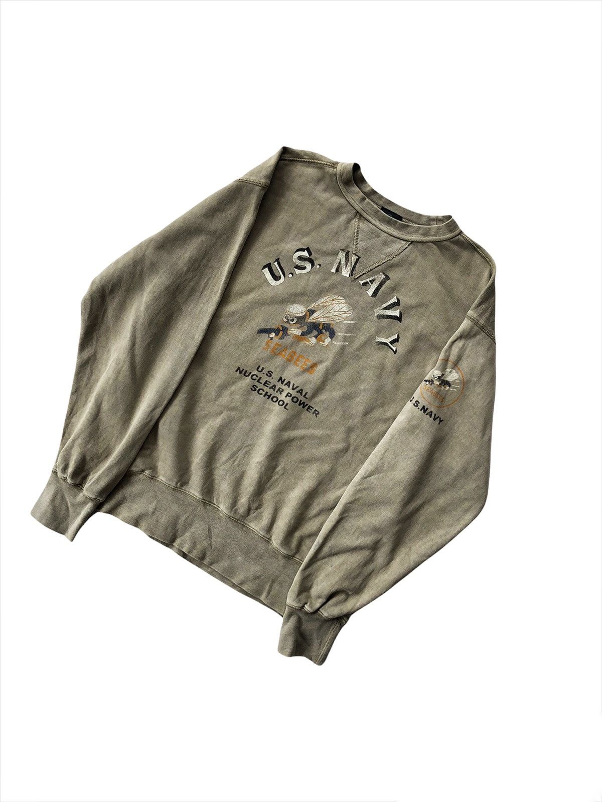Buzz Rickson's GRAIL🔥OG Houston 🇯🇵 USN Nuclear Crewneck Sweater Size US L / EU 52-54 / 3 - 3 Thumbnail