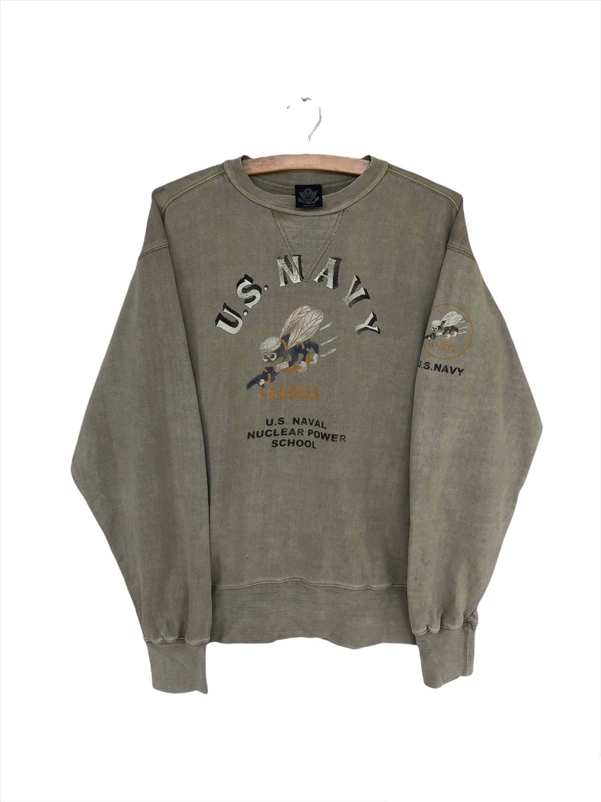 Buzz Rickson's GRAIL🔥OG Houston 🇯🇵 USN Nuclear Crewneck Sweater Size US L / EU 52-54 / 3 - 4 Thumbnail