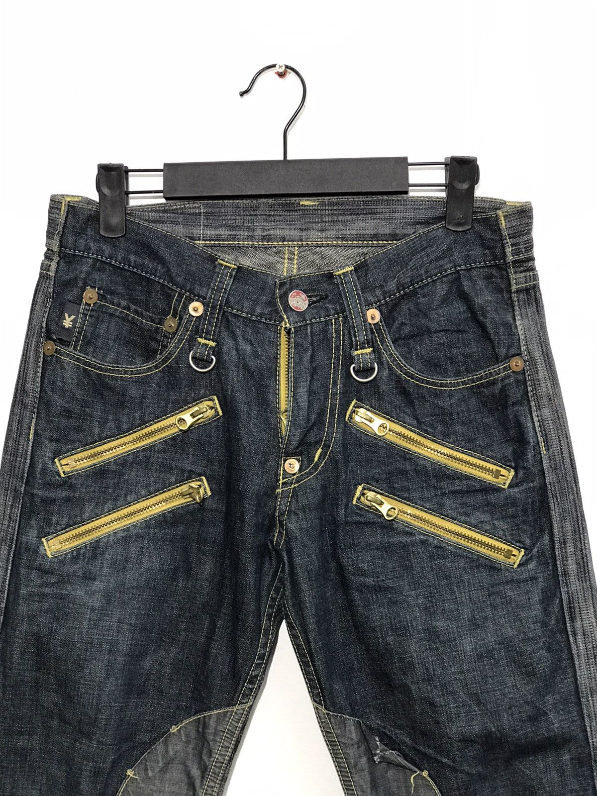 Japanese Brand Made In Japan Yen Jeans Zipper Punk Jeans Size US 29 - 1 Thumbnail