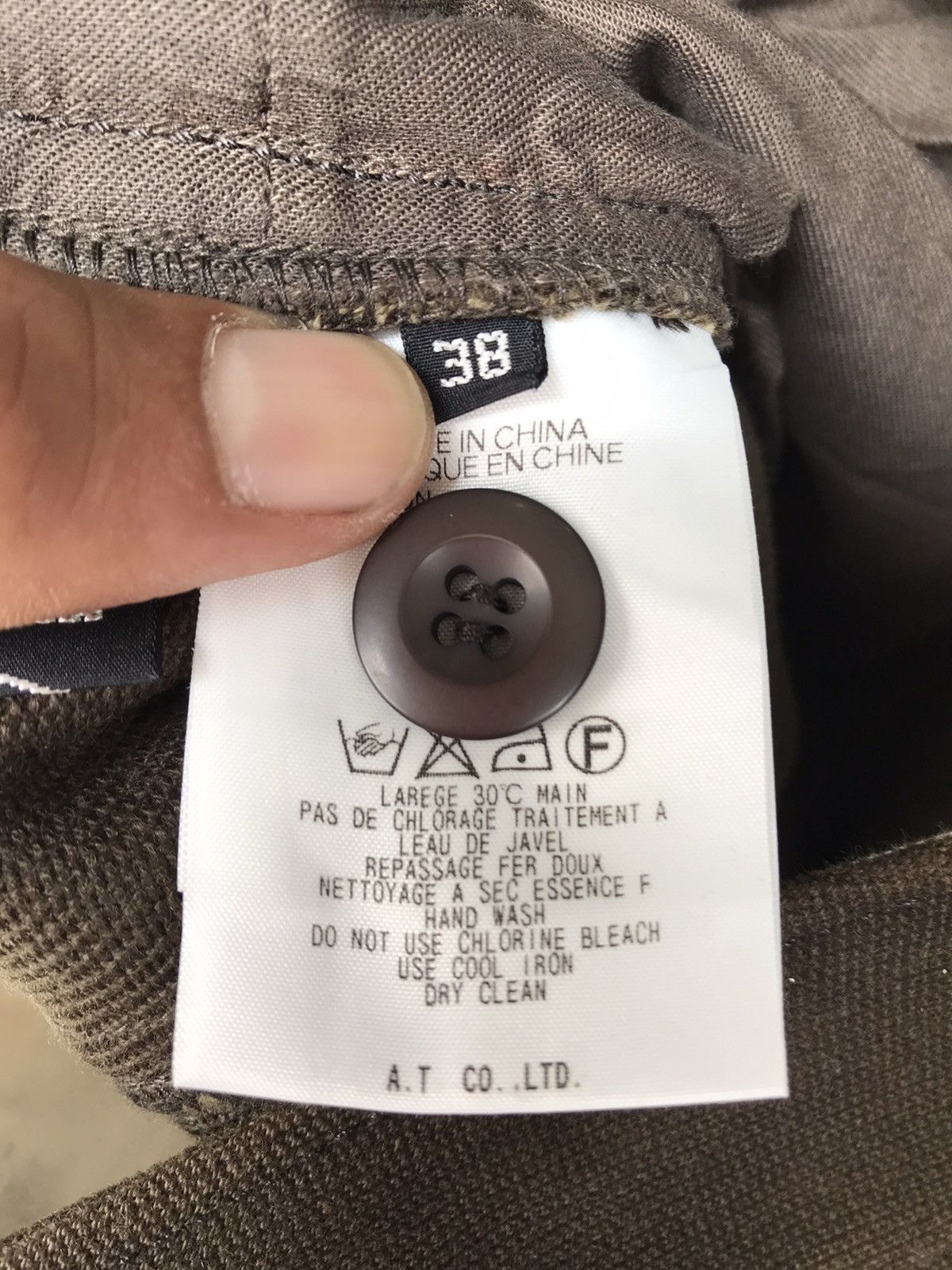Japanese Brand Atsuro Tayama A/T Bondage Cargo Heavy Cotton Pants Size US 30 / EU 46 - 8 Thumbnail