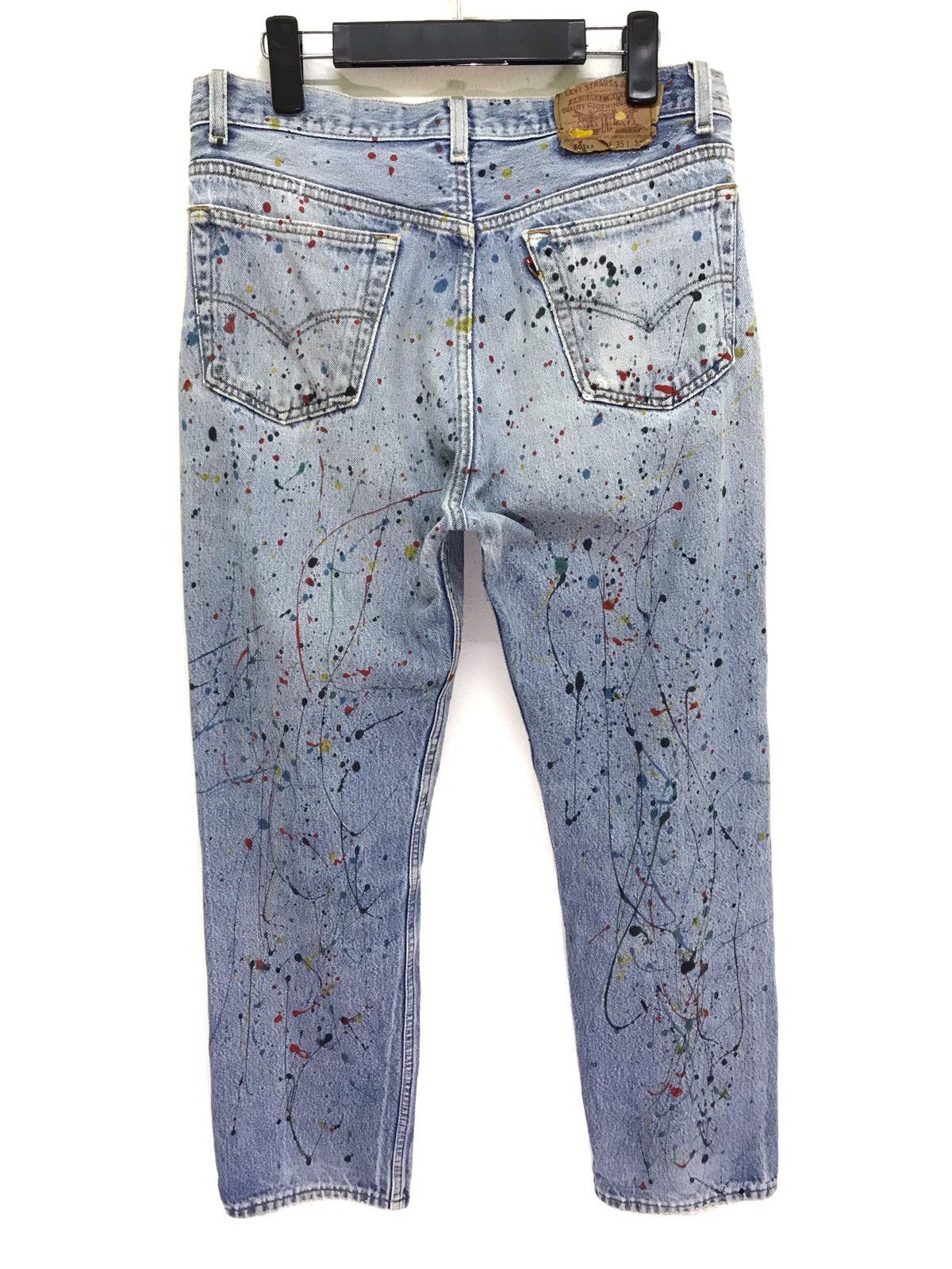 Levi's Vintage Clothing Made in USA Vtg Levi’s 501 Paint Splash Remade Size US 32 / EU 48 - 2 Thumbnail