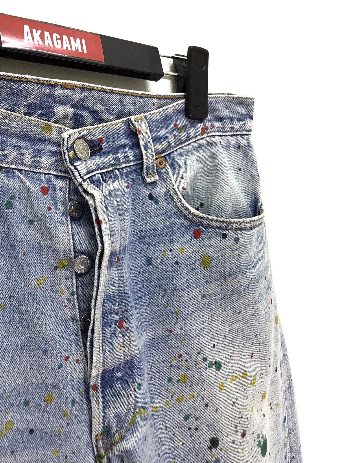 Levi's Vintage Clothing Made in USA Vtg Levi’s 501 Paint Splash Remade Size US 32 / EU 48 - 7 Thumbnail