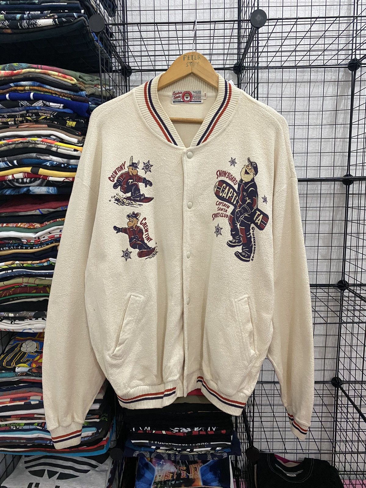 Captain Santors × Vintage GK19 Vintage Captain Santa Sport Club Varsity Jacket Size US L / EU 52-54 / 3 - 2 Thumbnail