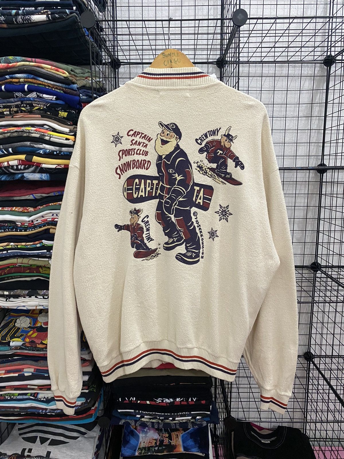 Captain Santors × Vintage GK19 Vintage Captain Santa Sport Club Varsity Jacket Size US L / EU 52-54 / 3 - 1 Thumbnail