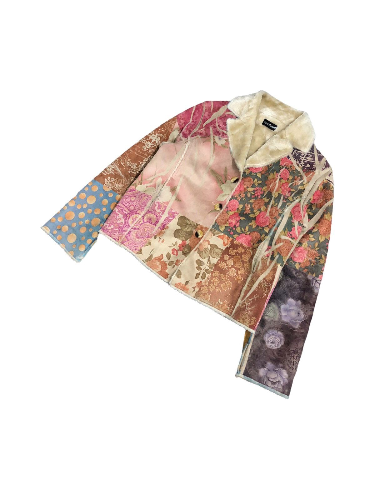 Japanese Brand 00's Artisanal Next Scene Trompe L’oeil Shearling jacket Size US M / EU 48-50 / 2 - 2 Thumbnail