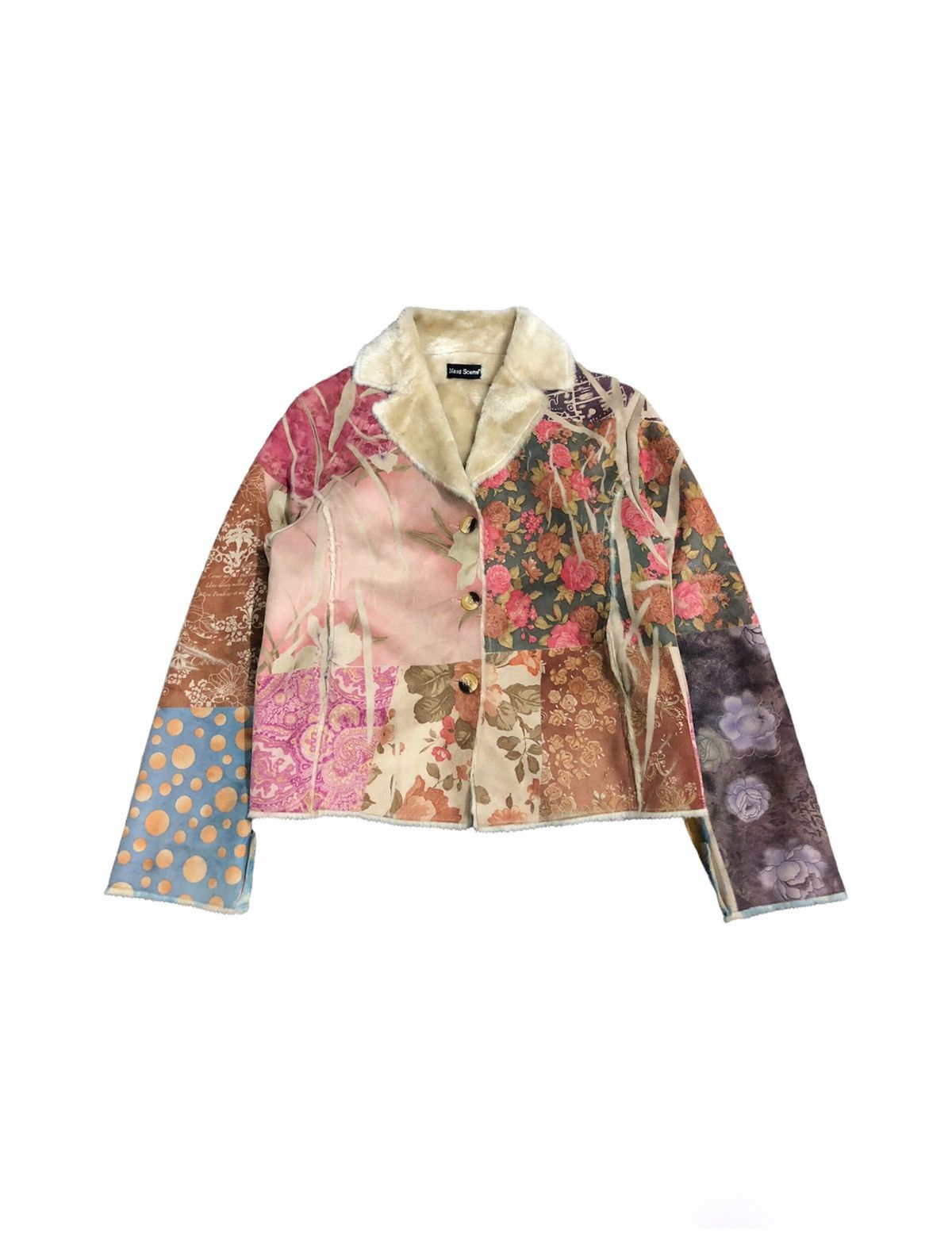 Japanese Brand 00's Artisanal Next Scene Trompe L’oeil Shearling jacket Size US M / EU 48-50 / 2 - 1 Thumbnail