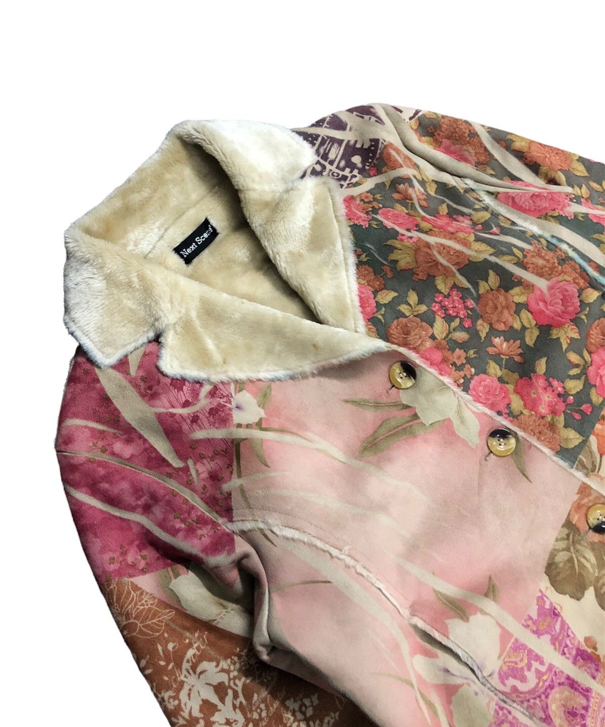 Japanese Brand 00's Artisanal Next Scene Trompe L’oeil Shearling jacket Size US M / EU 48-50 / 2 - 5 Thumbnail