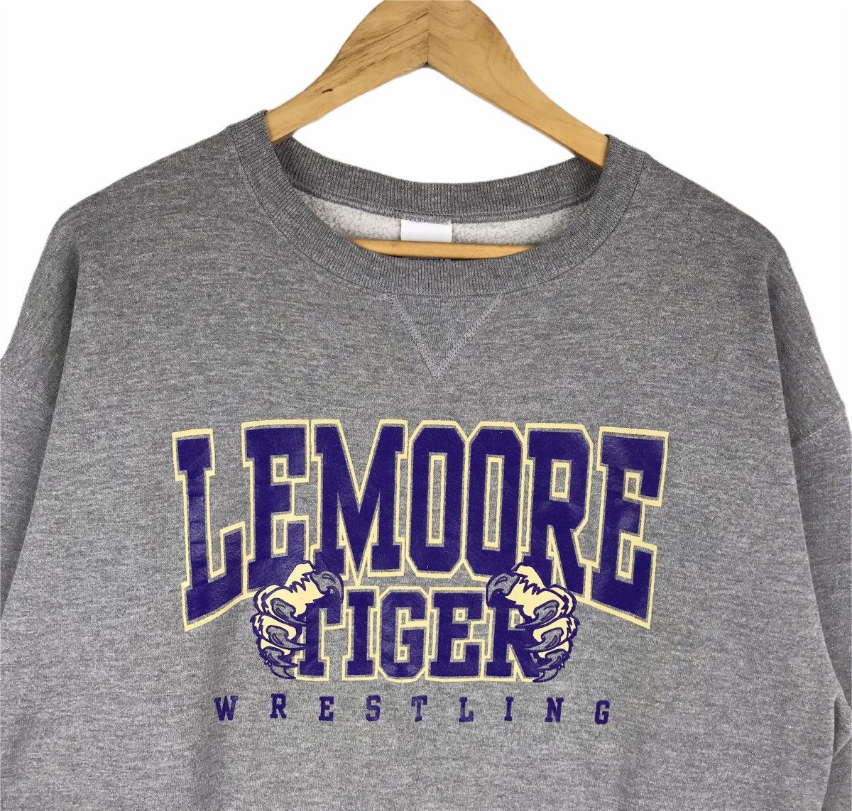Russell Athletic × Vintage Vintage Lemoore Tiger Wrestling Sweatshirt Pullover Jumper Size US L / EU 52-54 / 3 - 2 Thumbnail