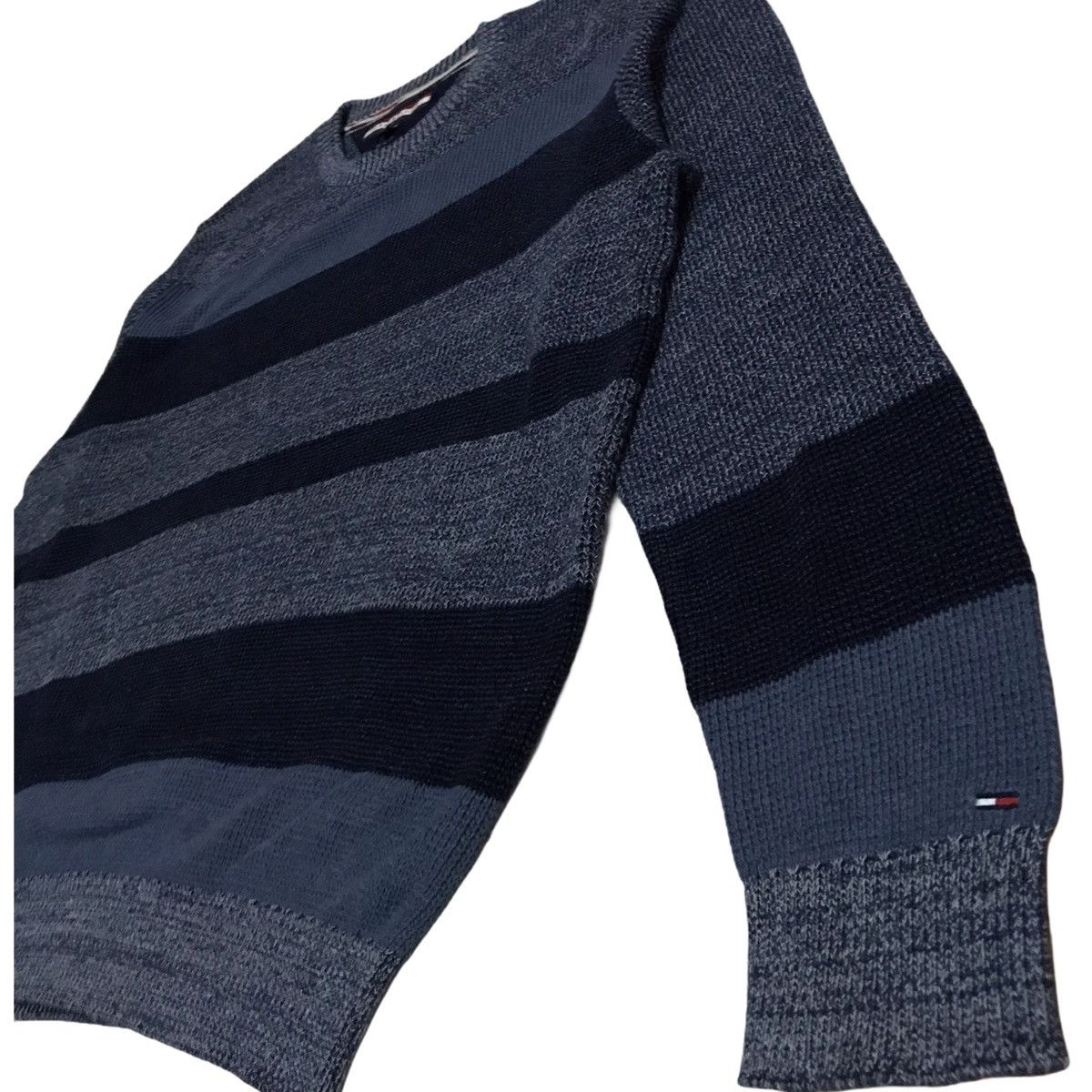 Tommy Hilfiger Vintage Y2K Tommy Hilfiger Indigo Yarns Knitwear Sweatshirt Size US XL / EU 56 / 4 - 4 Thumbnail