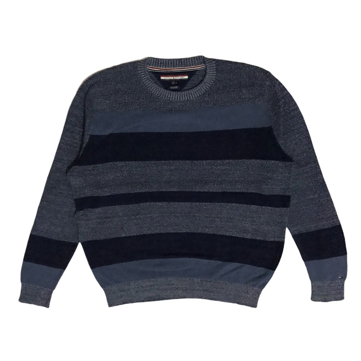 Tommy Hilfiger Vintage Y2K Tommy Hilfiger Indigo Yarns Knitwear Sweatshirt Size US XL / EU 56 / 4 - 1 Thumbnail
