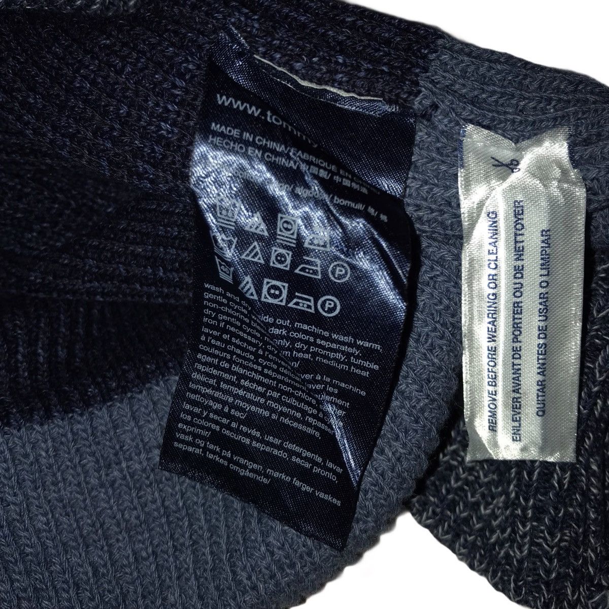 Tommy Hilfiger Vintage Y2K Tommy Hilfiger Indigo Yarns Knitwear Sweatshirt Size US XL / EU 56 / 4 - 6 Thumbnail
