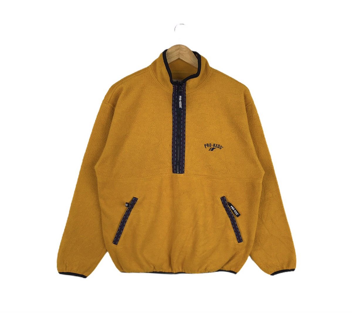 Pro-Keds Vintage 90s PRO KEDS Half Zipper Fleece Sweatshirt Size US M / EU 48-50 / 2 - 1 Thumbnail