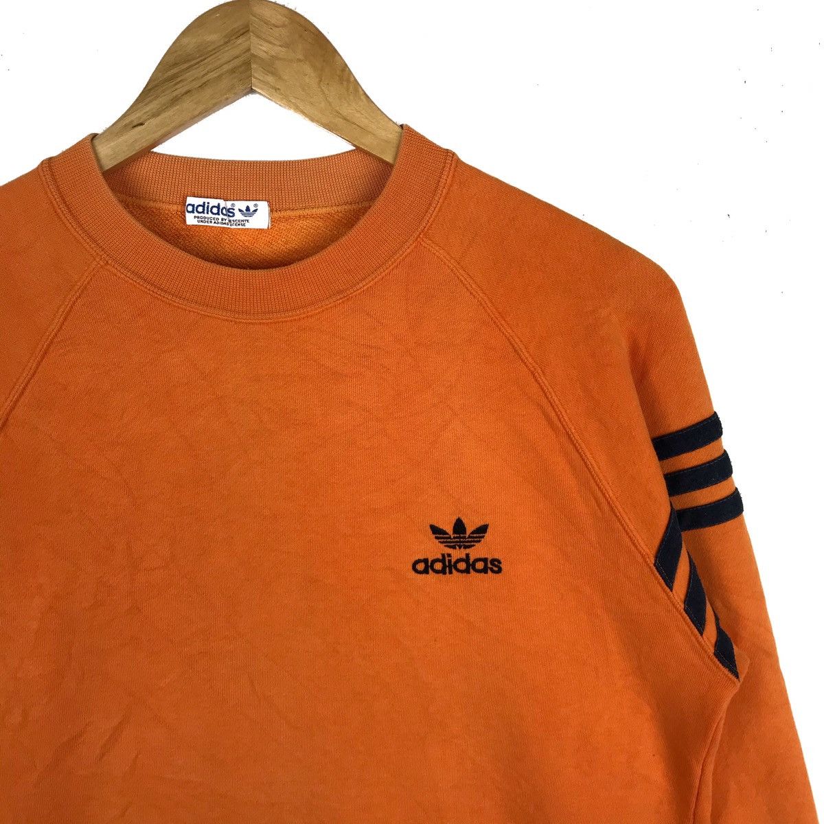 Adidas Vintage 90s Adidas Minimalist Logo-Embroided Sweatshirt Size US M / EU 48-50 / 2 - 2 Thumbnail