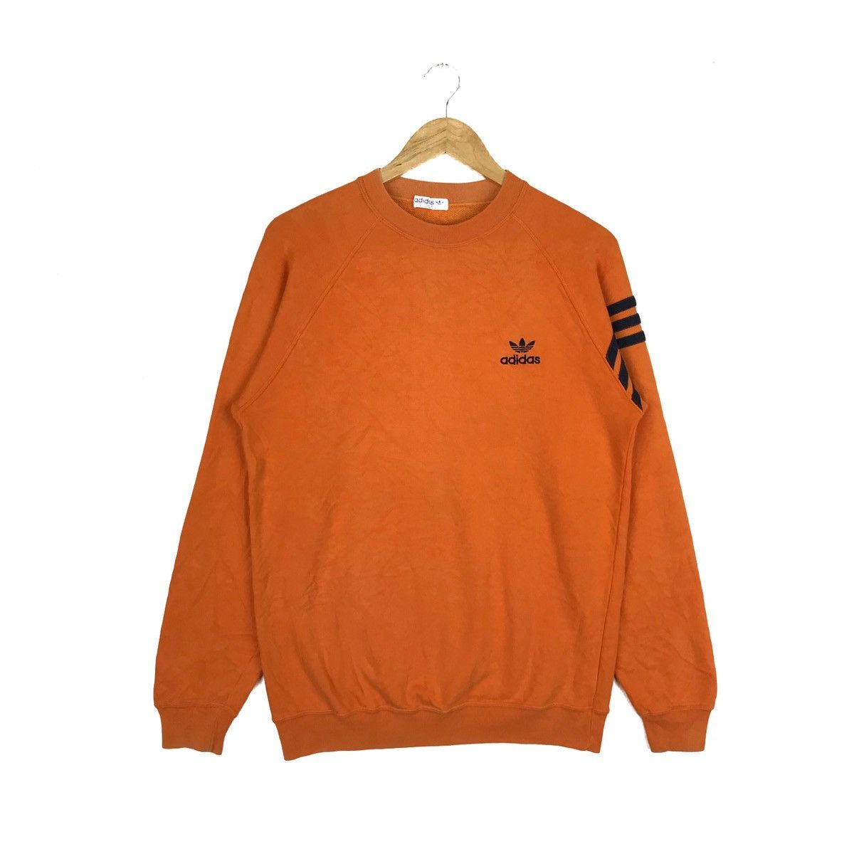 Adidas Vintage 90s Adidas Minimalist Logo-Embroided Sweatshirt Size US M / EU 48-50 / 2 - 1 Thumbnail