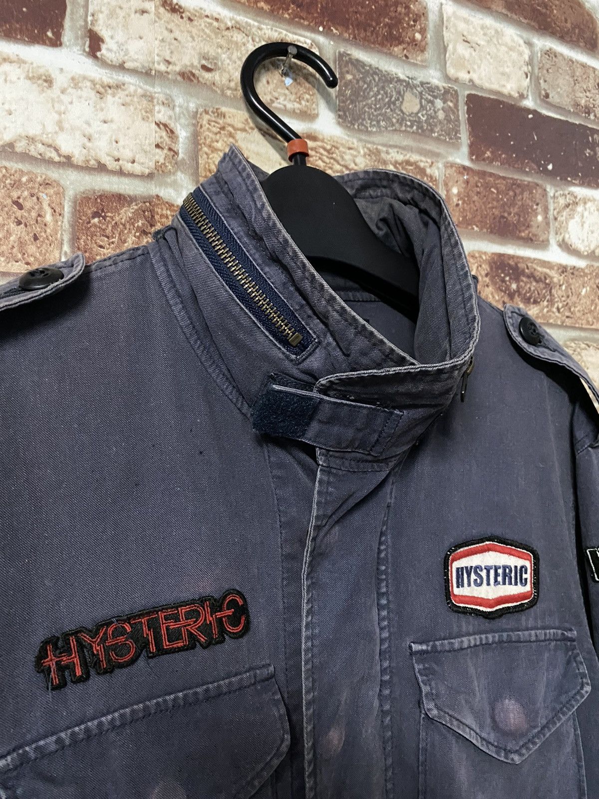 Hysteric Glamour 🔥VINTAGE HYSTERIC GLAMOUR BLOUSON PARKA PATCH COTTON-MARINE Size US M / EU 48-50 / 2 - 7 Thumbnail