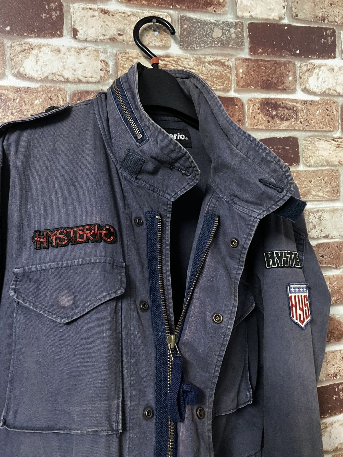 Hysteric Glamour 🔥VINTAGE HYSTERIC GLAMOUR BLOUSON PARKA PATCH COTTON-MARINE Size US M / EU 48-50 / 2 - 8 Thumbnail