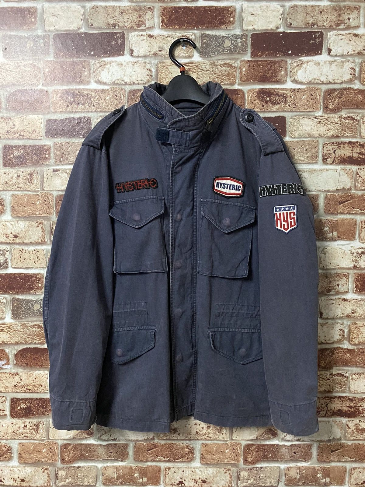 Hysteric Glamour 🔥VINTAGE HYSTERIC GLAMOUR BLOUSON PARKA PATCH COTTON-MARINE Size US M / EU 48-50 / 2 - 2 Thumbnail