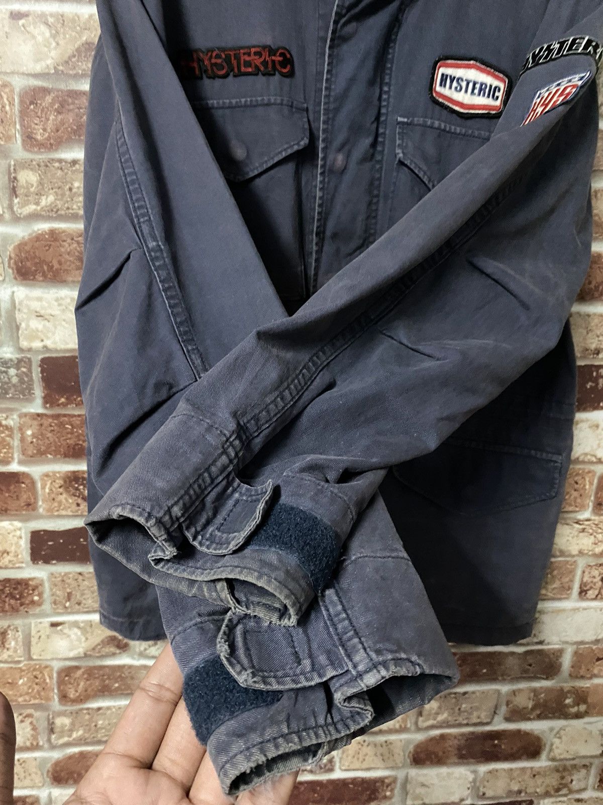 Hysteric Glamour 🔥VINTAGE HYSTERIC GLAMOUR BLOUSON PARKA PATCH COTTON-MARINE Size US M / EU 48-50 / 2 - 13 Thumbnail