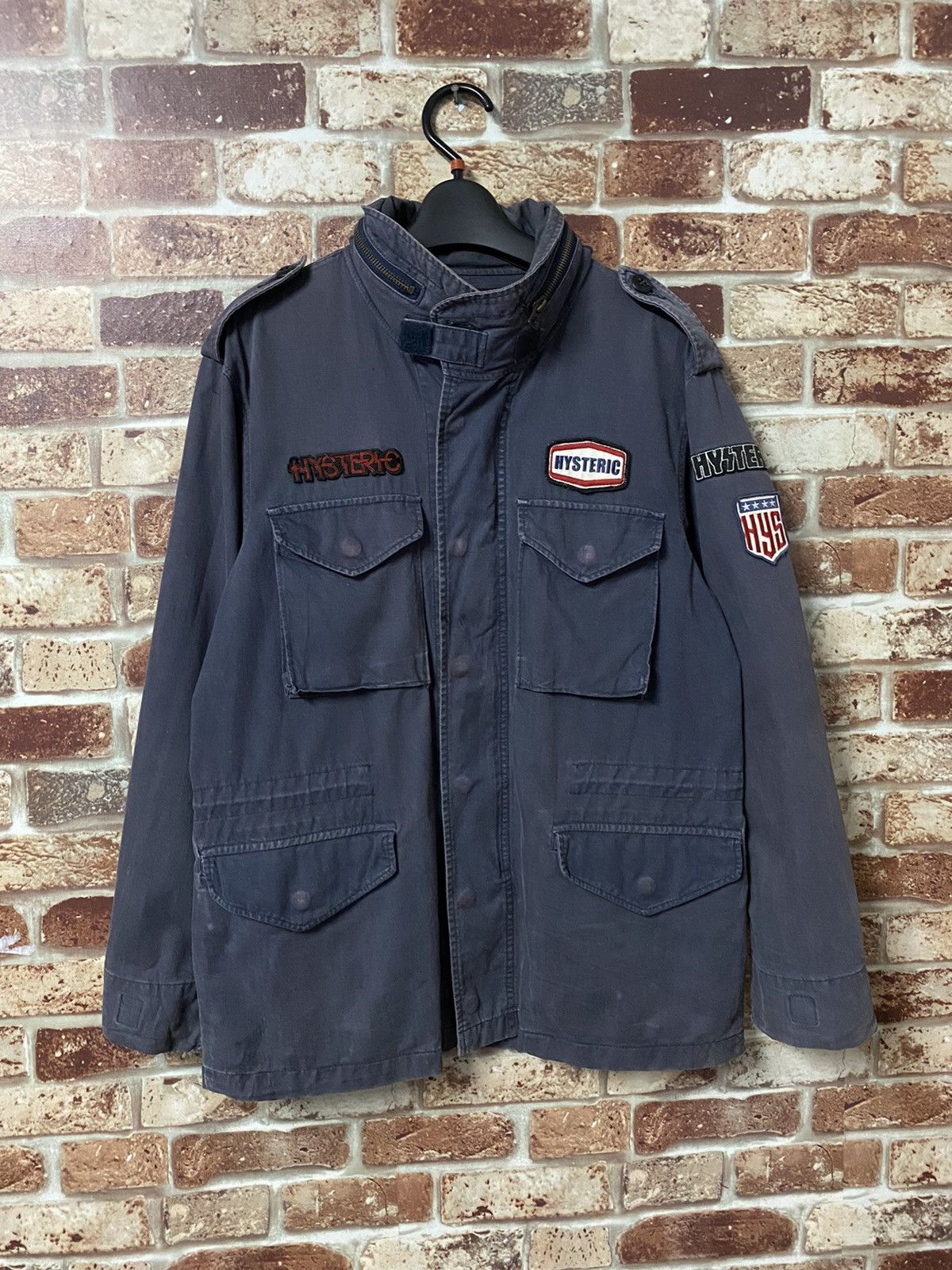 Hysteric Glamour 🔥VINTAGE HYSTERIC GLAMOUR BLOUSON PARKA PATCH COTTON-MARINE Size US M / EU 48-50 / 2 - 3 Thumbnail