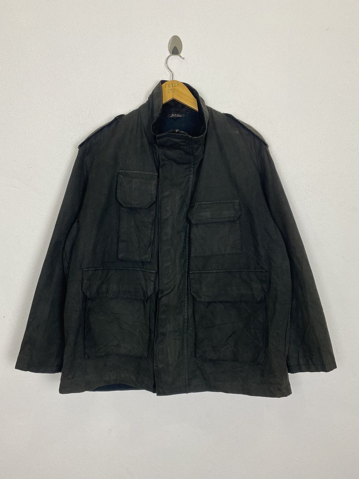A.P.C. 🔥ARCHIVAL🔥A.P.C MULTI-POCKET WAX JACKET Size US L / EU 52-54 / 3 - 3 Thumbnail
