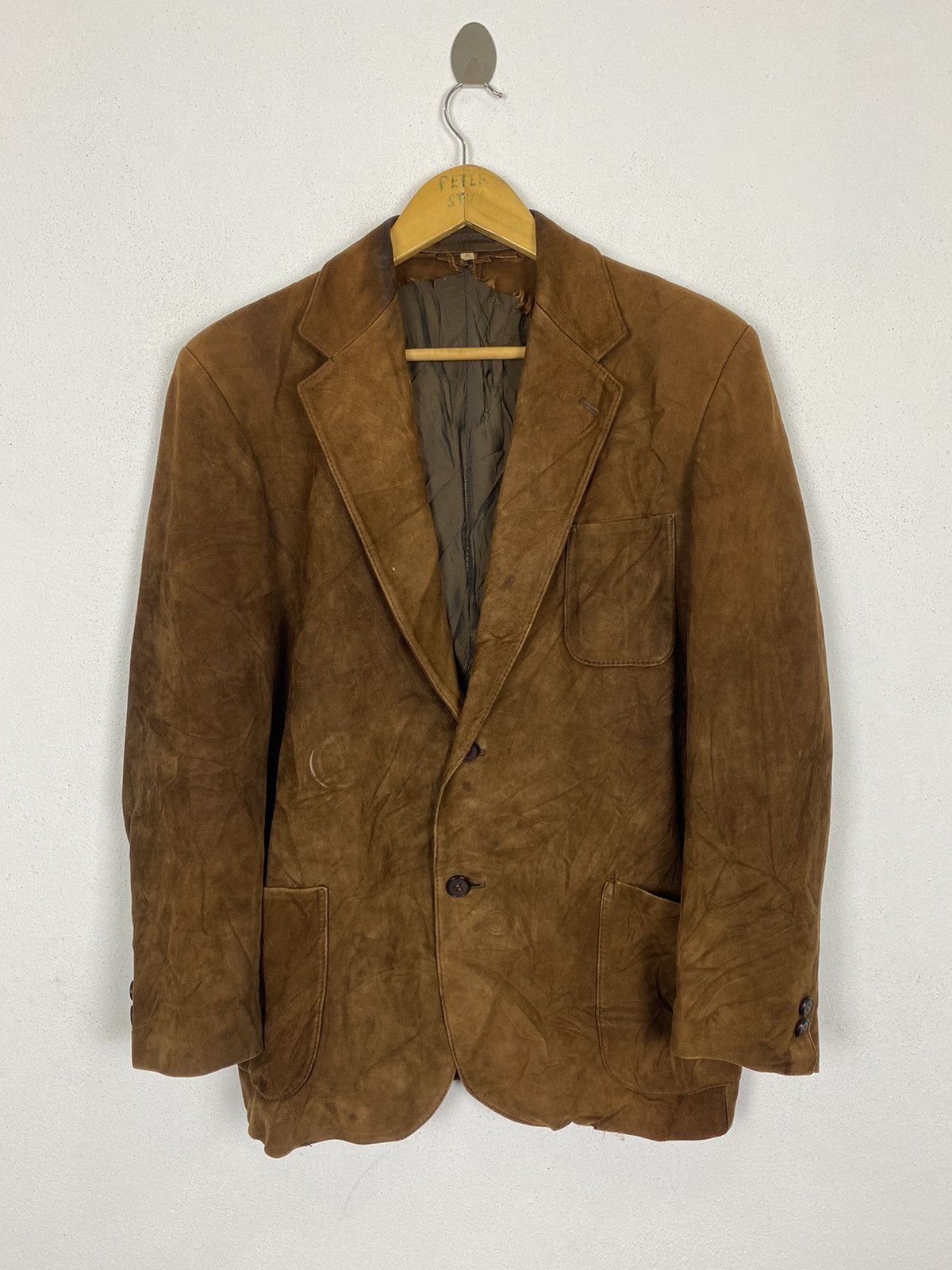 image of J S Homestead x Leather Jacket Vintage J.s Origanal Leather Jacket in Brown Leather (Size Small)