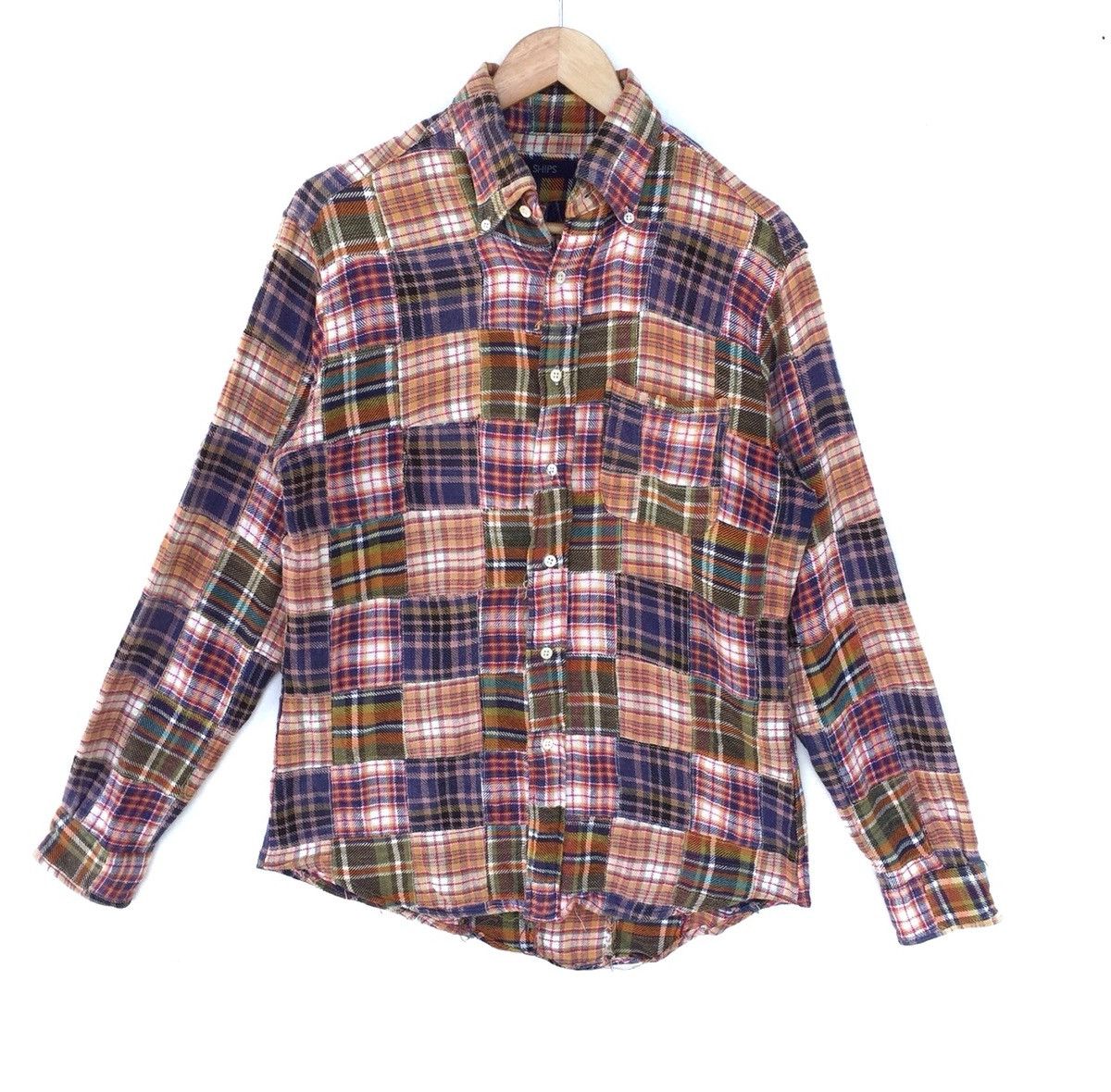 Japanese Brand × SHIPS Ships Patchwork Flannel Button Shirt Rare Size US M / EU 48-50 / 2 - 1 Thumbnail