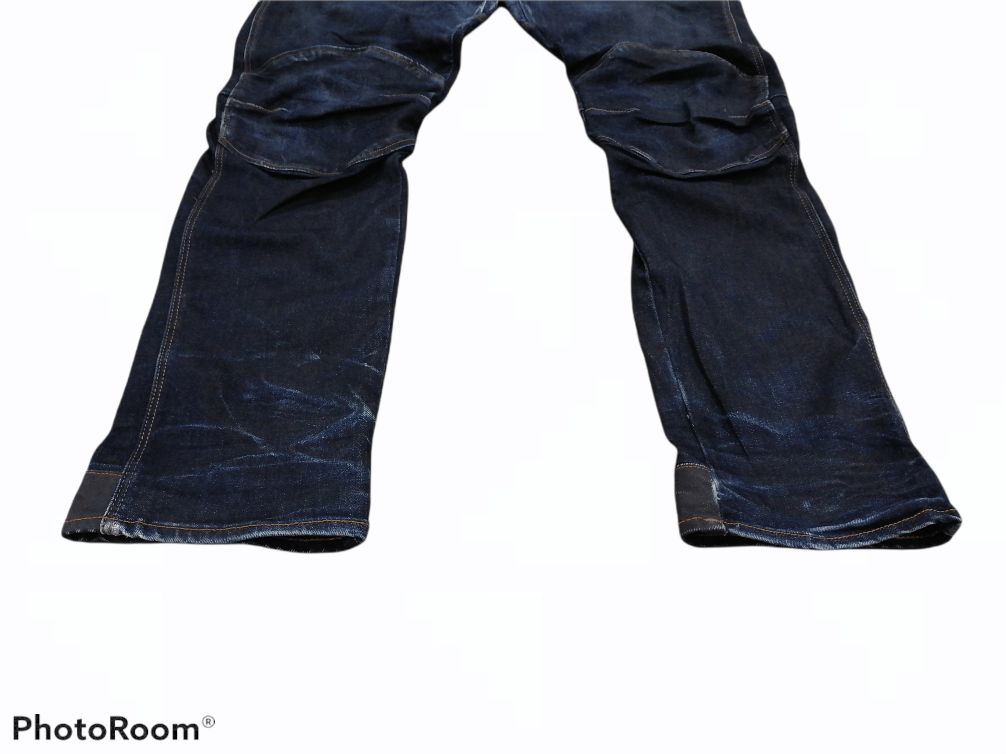 G-Star G Star Raw Biker Distressed Denim Stretchable Pants Size US 33 - 2 Thumbnail
